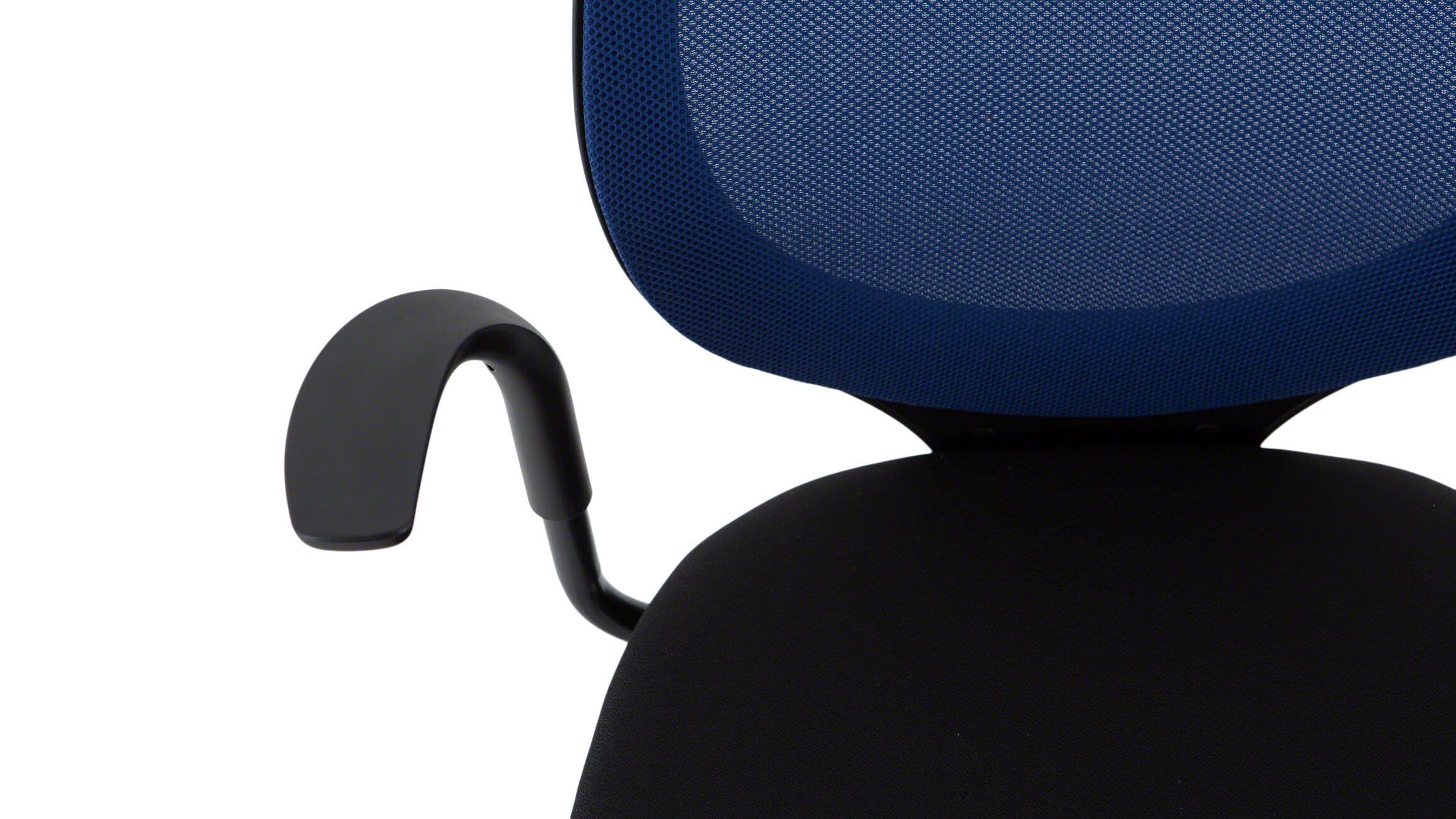 Bürostuhl Giroflex 353, Stoff Blau-Schwarz, b 70 cm t