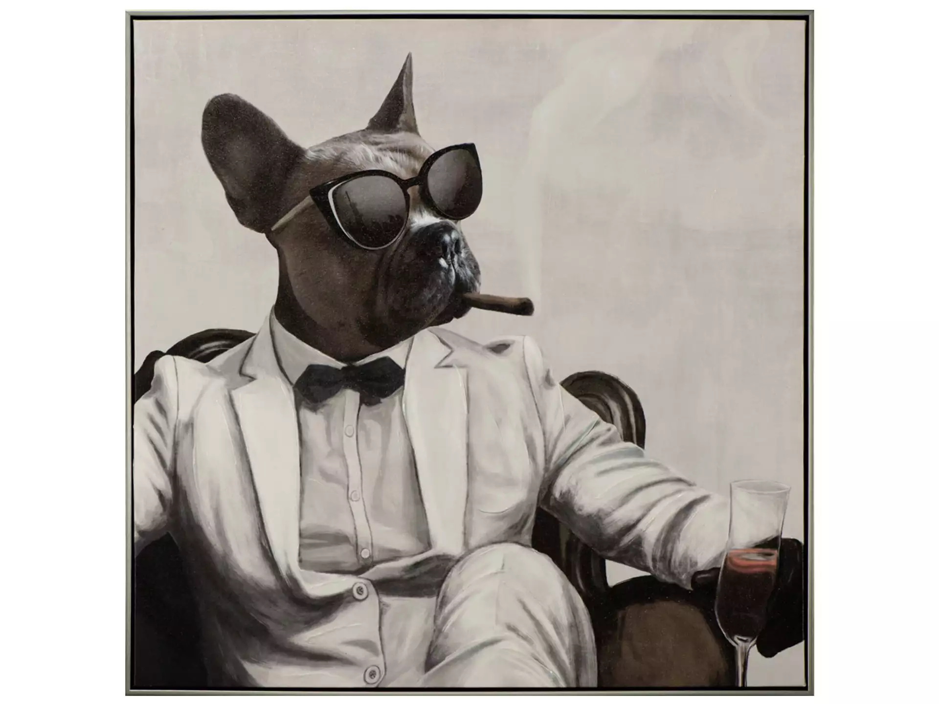 Bild mit Rahmen New Yorker Hunde-Mafiosi image LAND