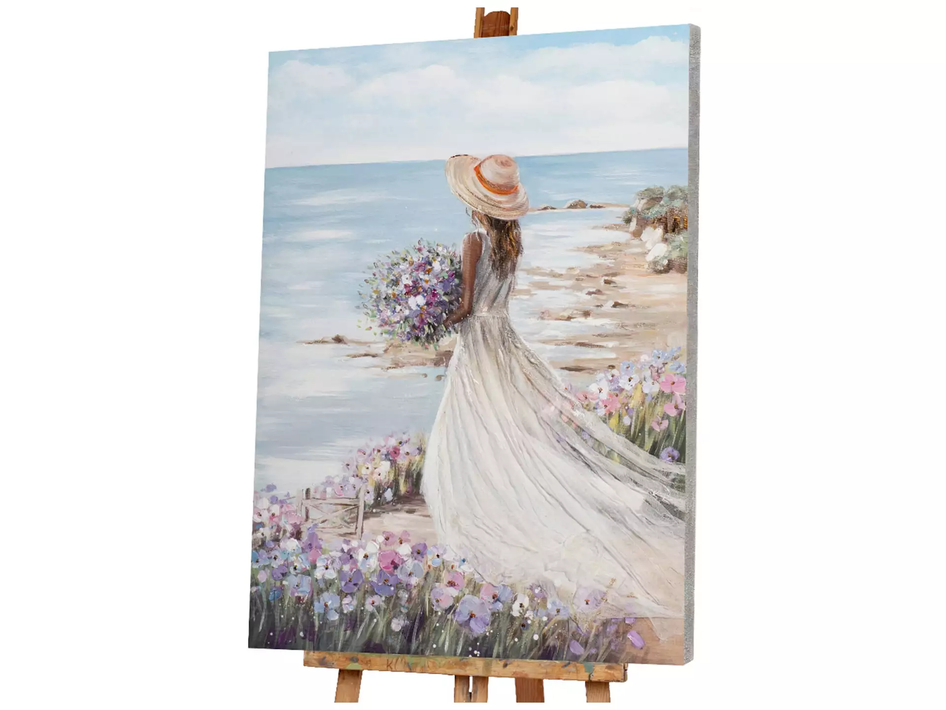 Bild Frau am Strand im Weissem Kleid 2 image LAND