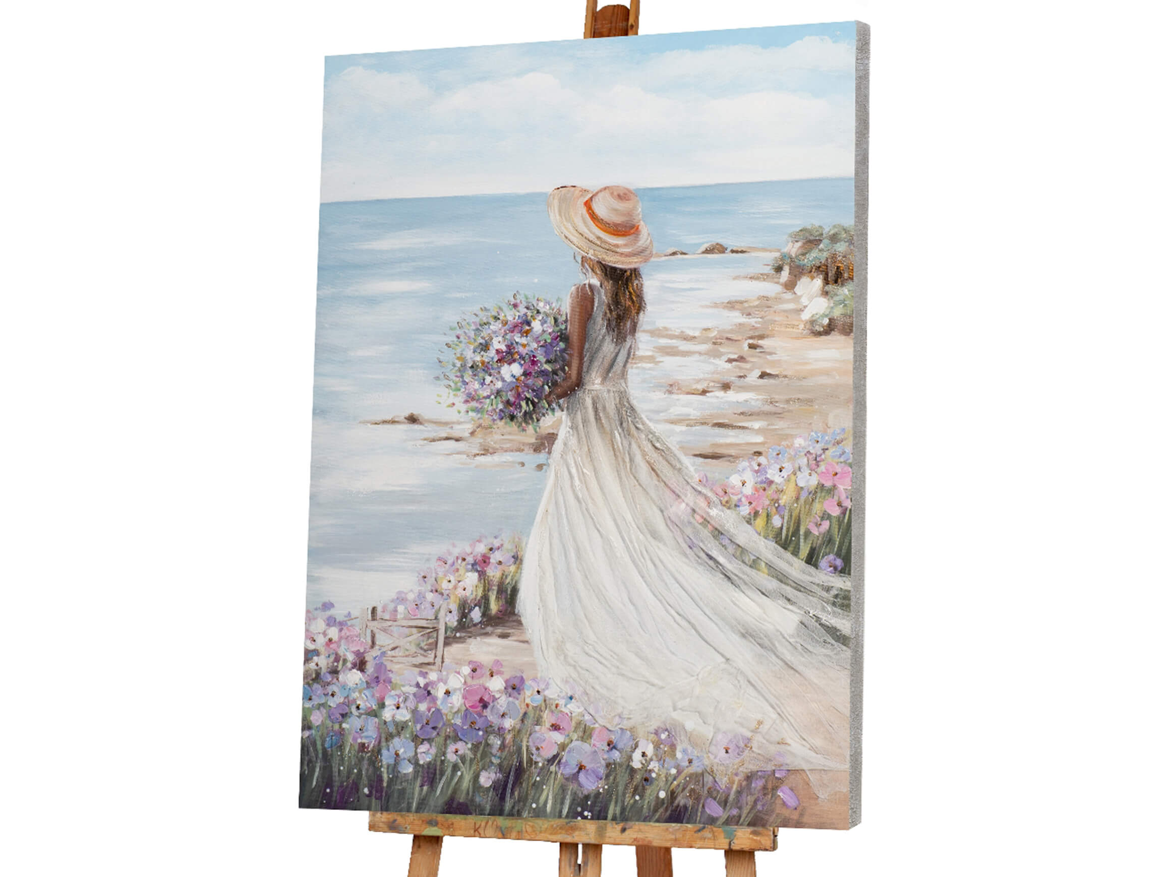 Bild Frau am Strand im Weissem Kleid 2 image LAND