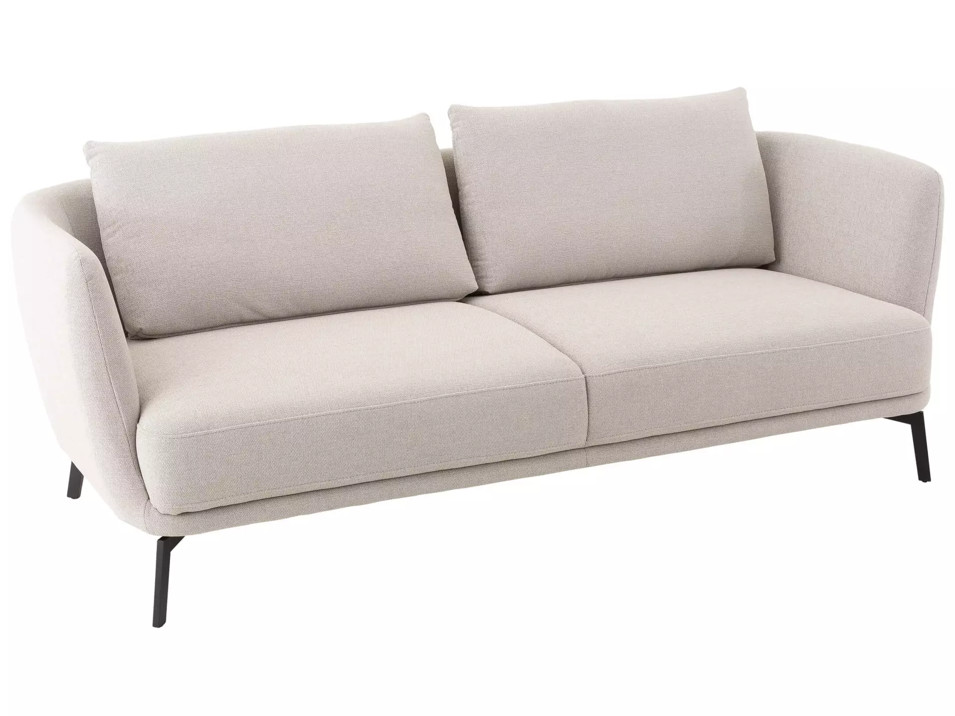 Sofa Pearl B: 210 cm Candy / Farbe: Grau / Bezugsmaterial: Stoff