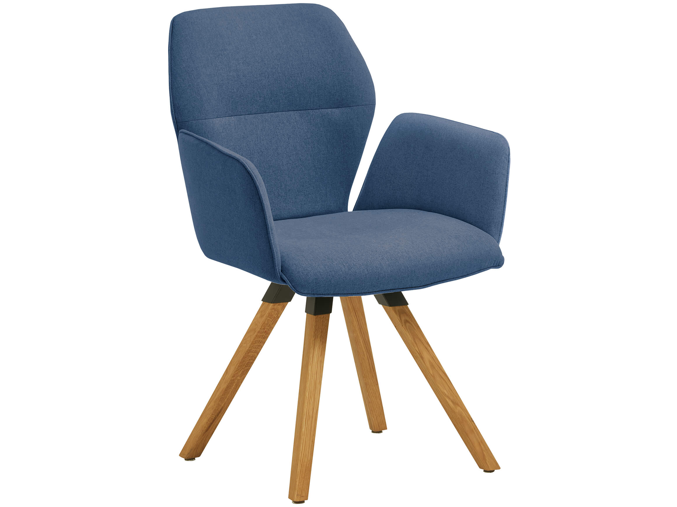 Niehoff Armlehnstuhl Malvin Wildeiche* Blau | Schubiger Möbel