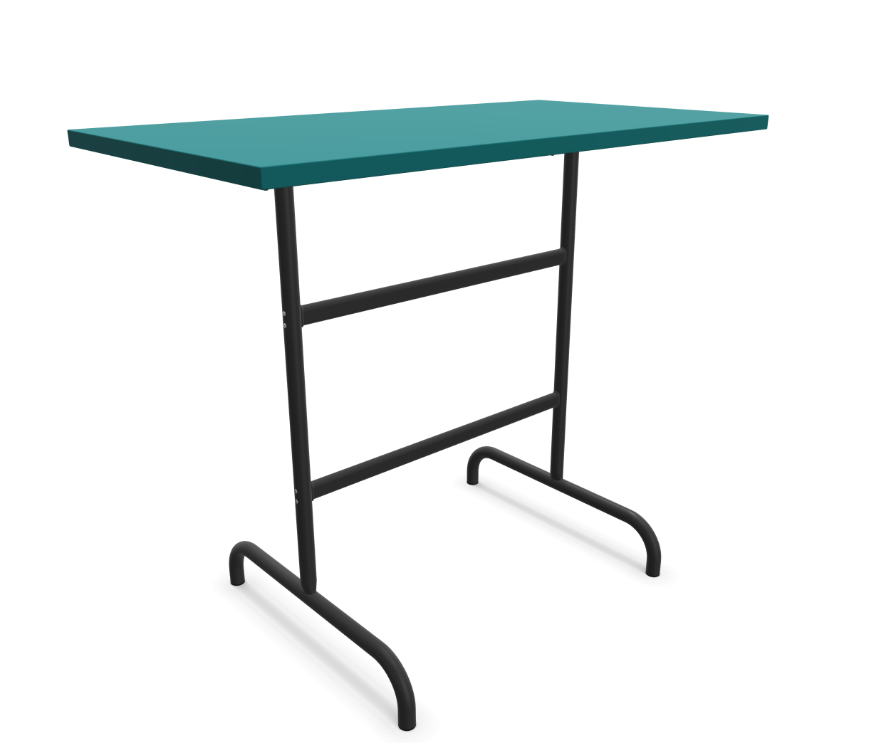 Schaffner Metall-Stehtisch Säntis Blau | Schubiger Möbel