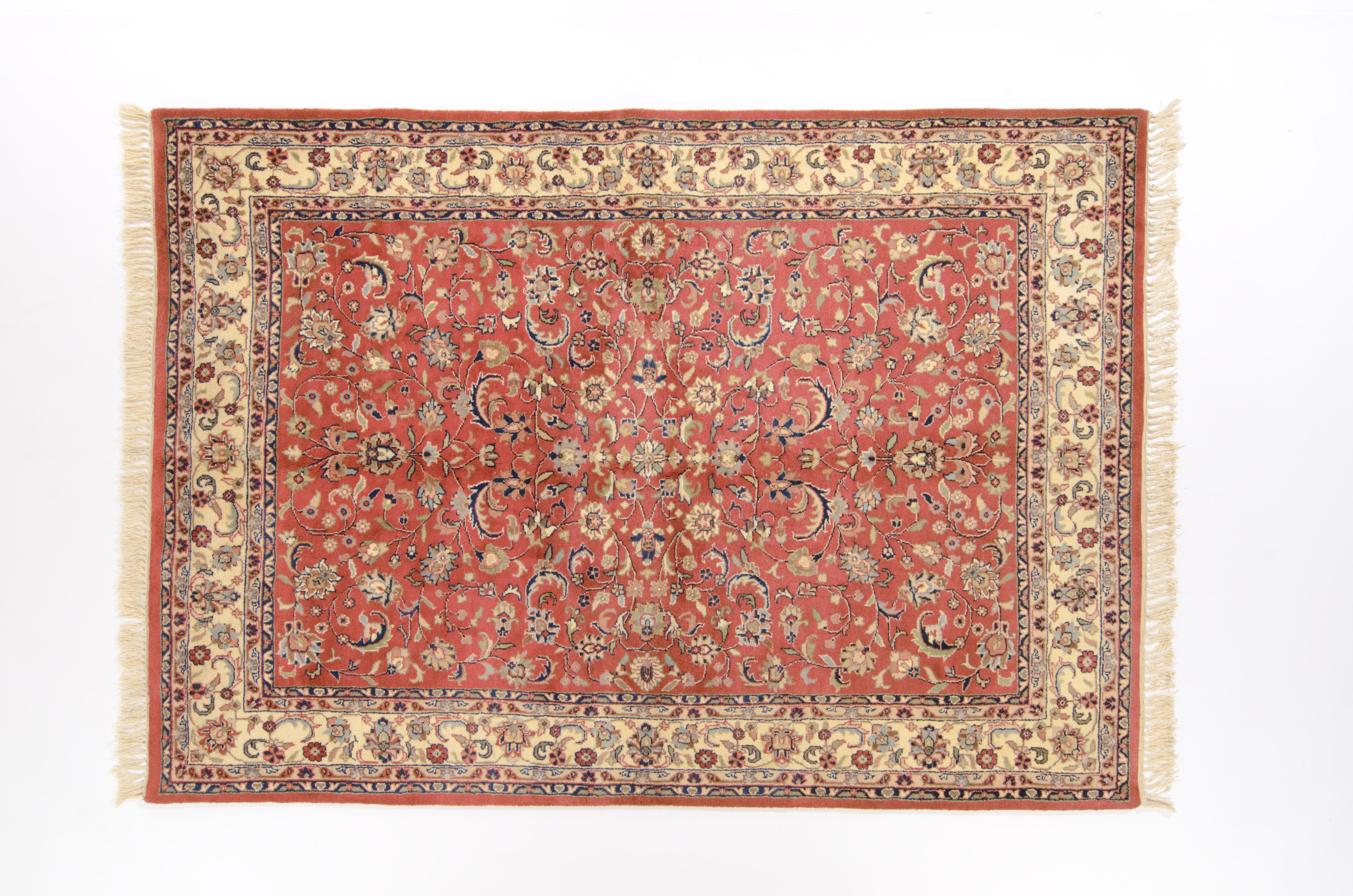 Klassischer Teppich Isfahan Fein Negra / Farbe: Weiss