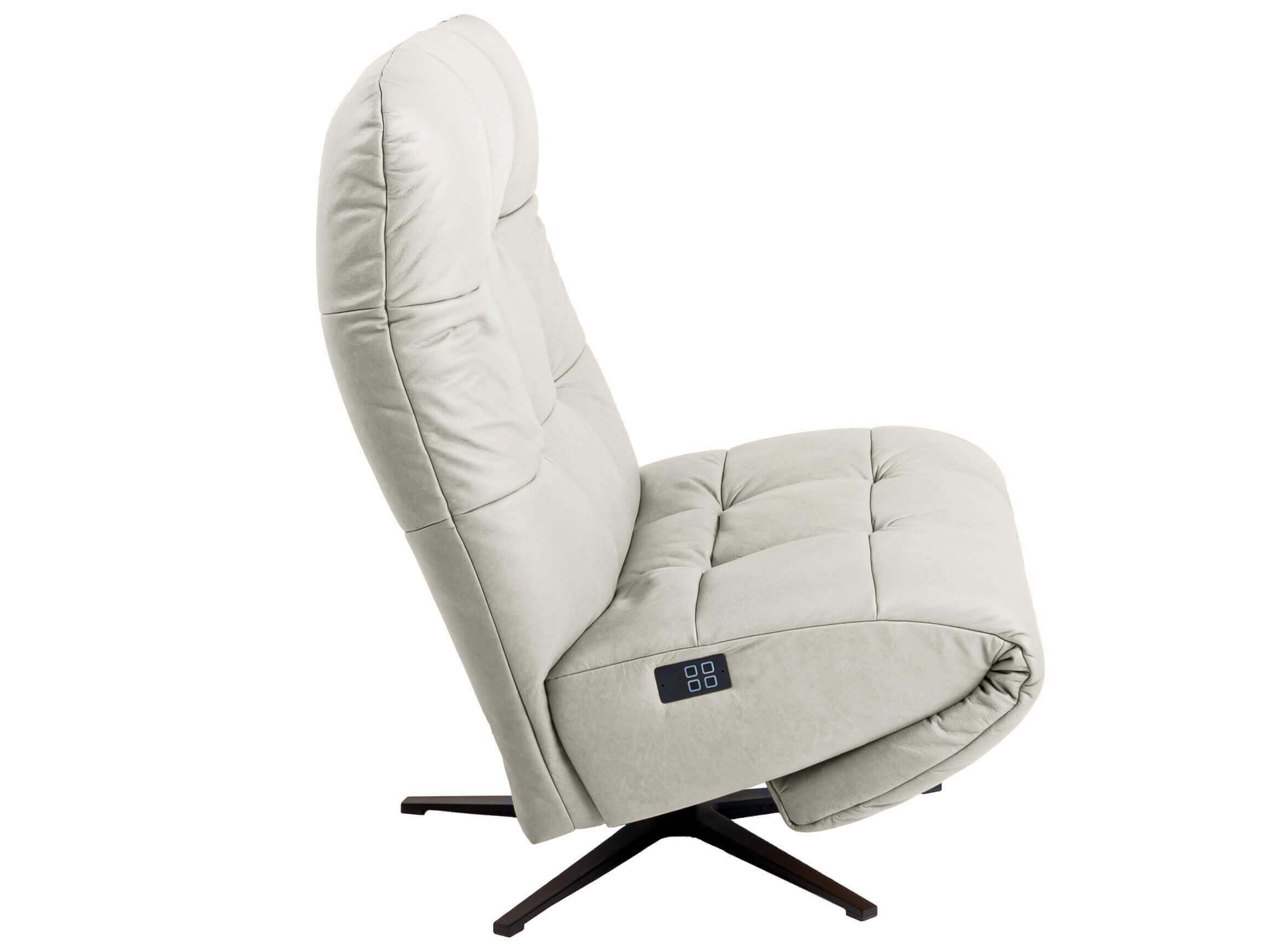 Sessel Palinka Basic Schillig Willi / Farbe: Weiss / Material: Leder Basic