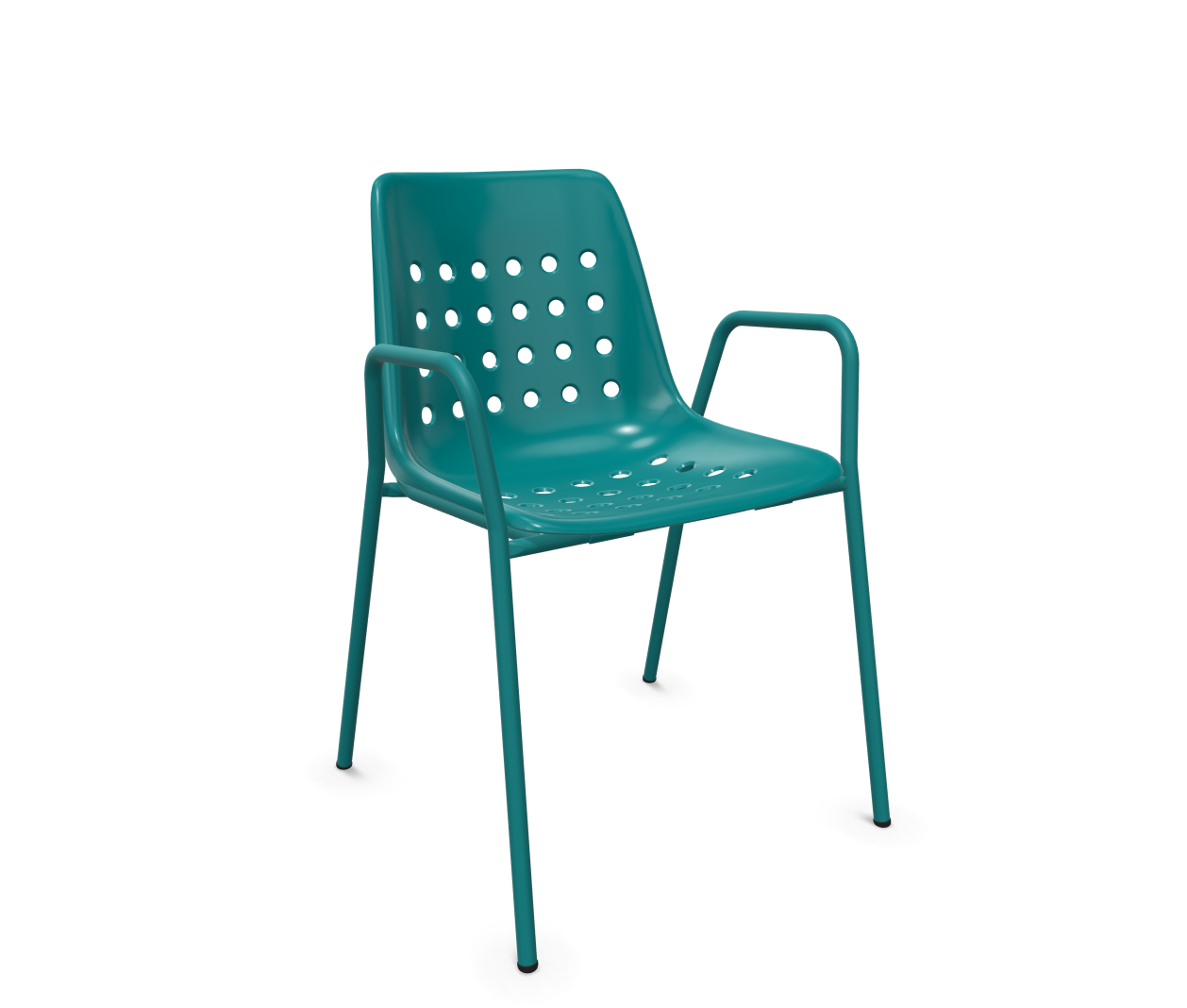 Schaffner Schalen-Stuhl Bermuda mit Armlehne Blau | Schubiger Möbel