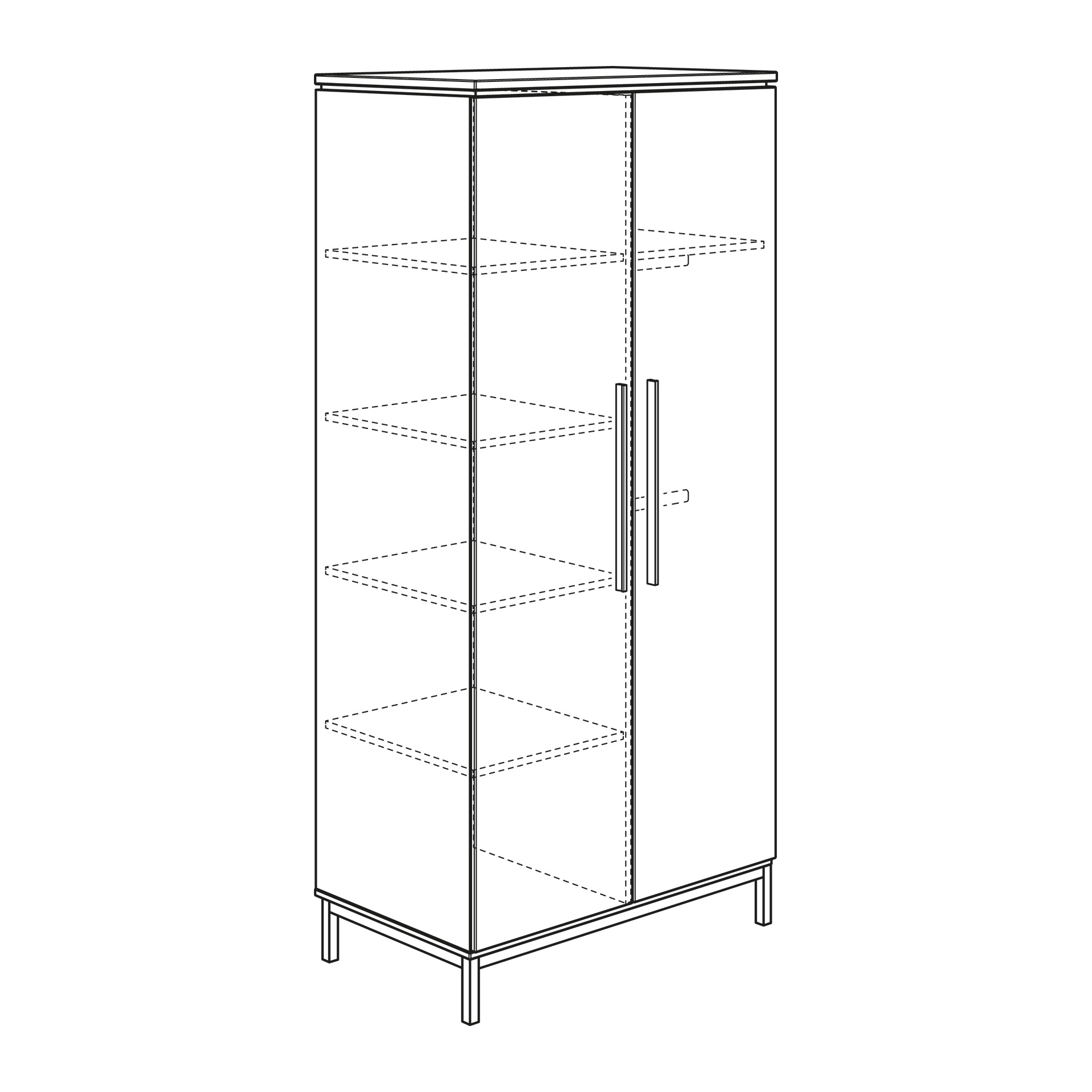 Kleiderschrank Benne 2T von Paidi / Farbe: Kieselgrau / Grösse: x cm