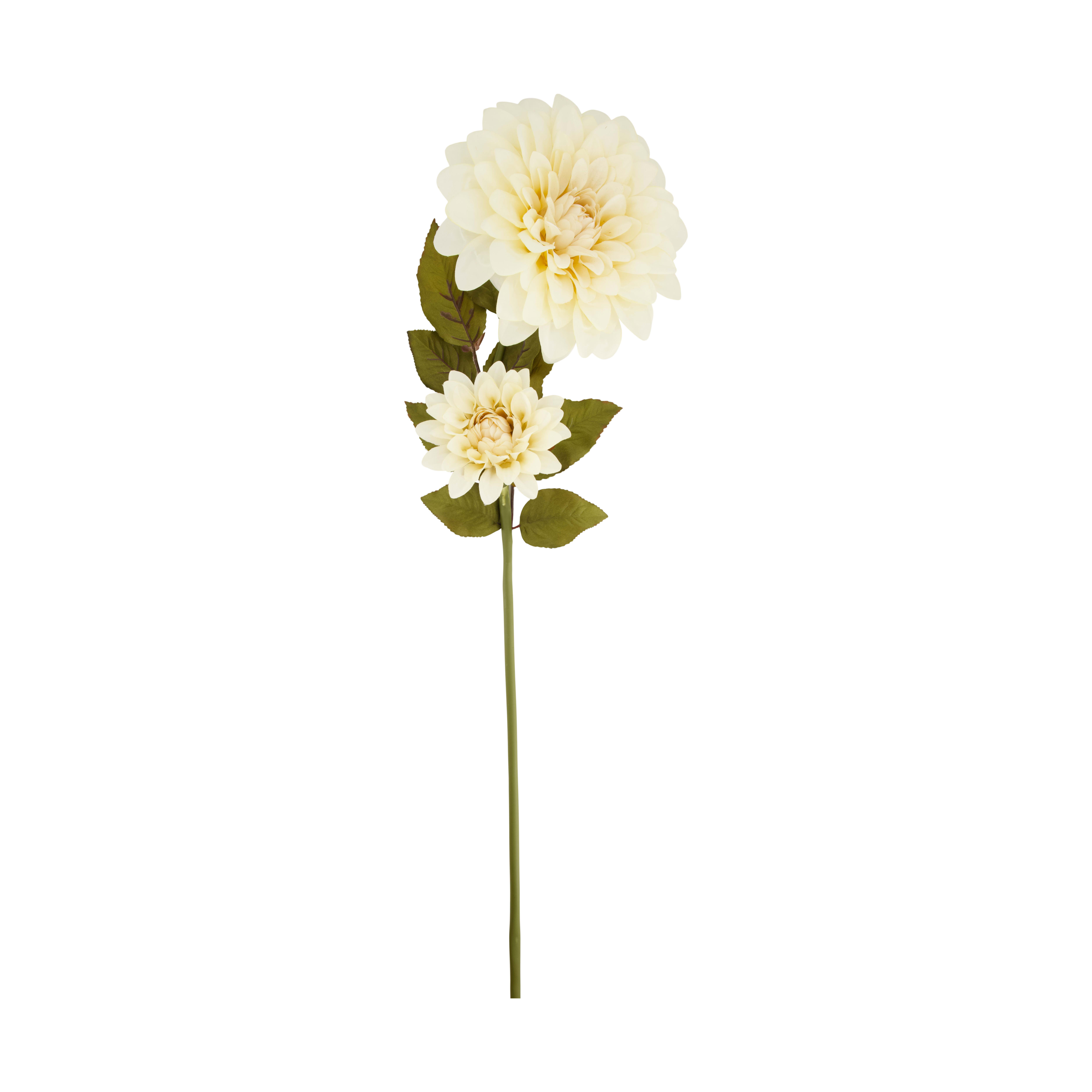 Decofinder Kunstblumen Dahlie, Weiss D: 100 cm  | Schubiger Möbel