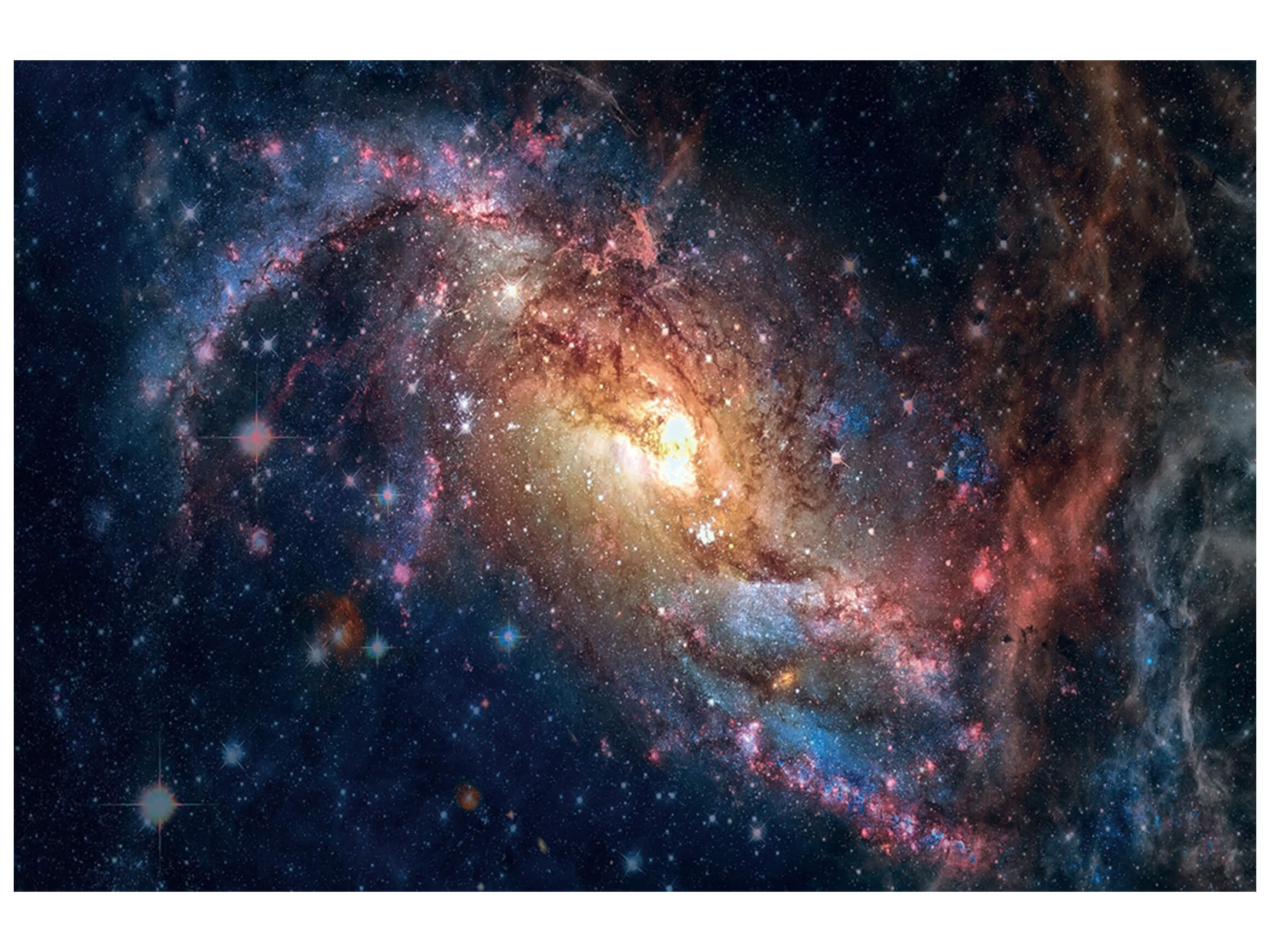 Digitaldruck auf Glas Explosion im All image LAND