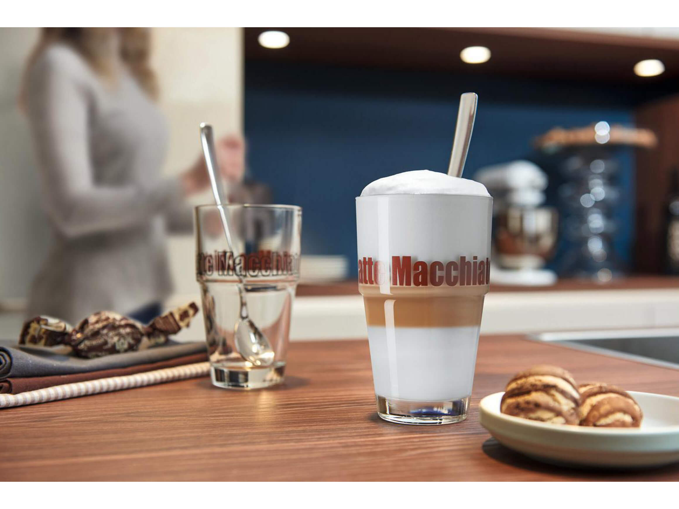 Kaffeeglas Latte Macchiato-Glas 3.7 Dl, 2 Stück, Transparent Alltron