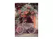 Digitaldruck auf Glas Fahrrad Unter Roten Blüten image LAND