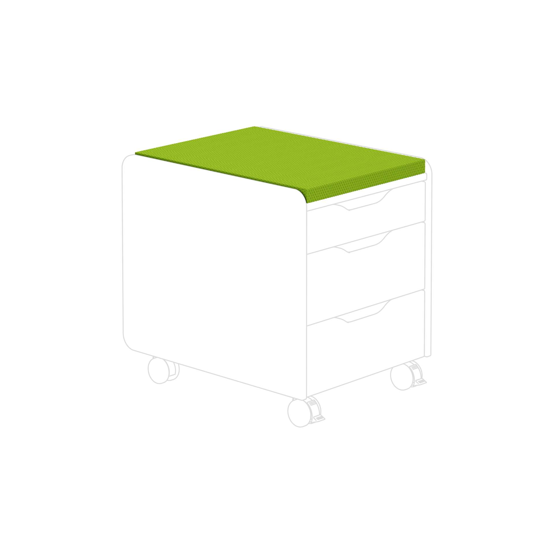 Sitzpolster-Für Rollcontainer Diego-Paidi
