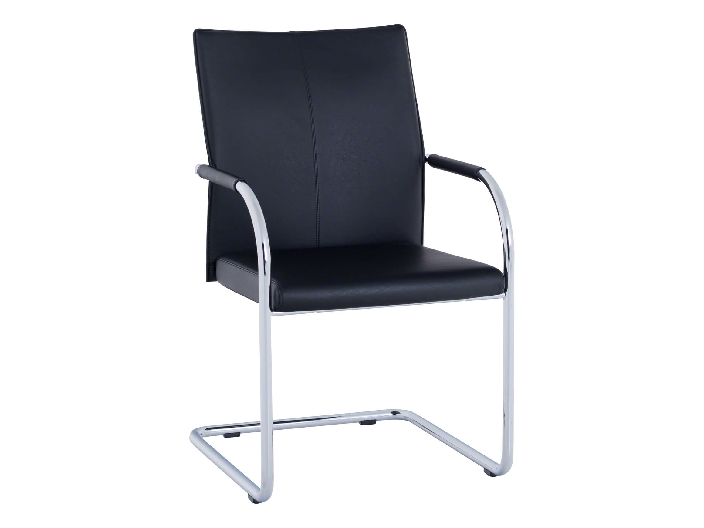 Freischwinger Corpo, Leder, b 56 cm h 93 cm t 60 cm