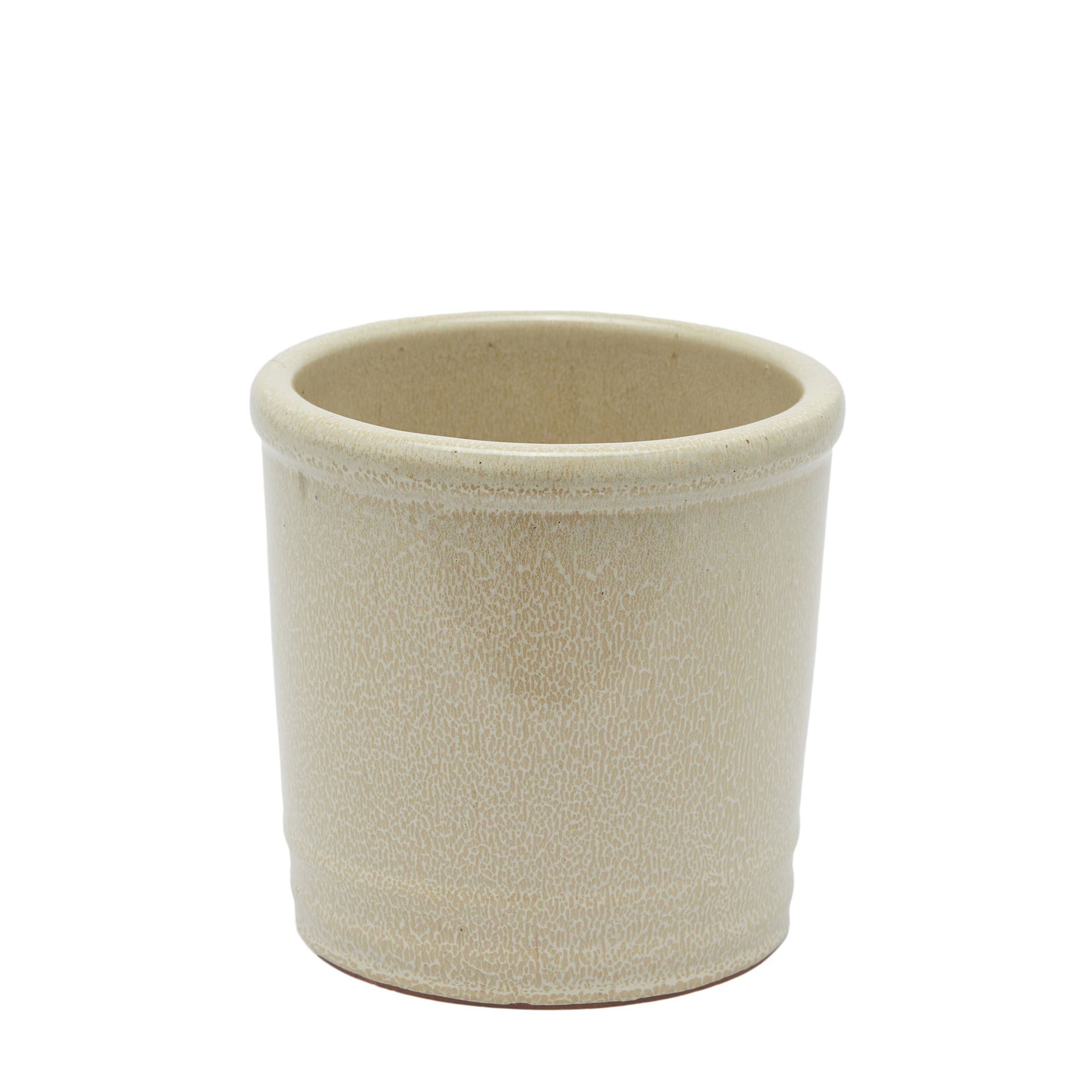 Edg Pflanzengefäss Übetopf Keramik Cremè H: 18 cm  | Schubiger Möbel
