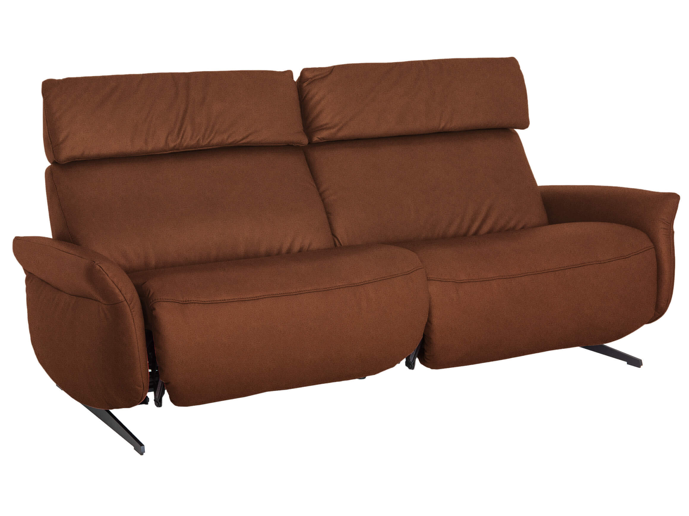 Sofa Patricia Basic B: 206 cm Himolla / Farbe: Kaffee / Material: Stoff Basic
