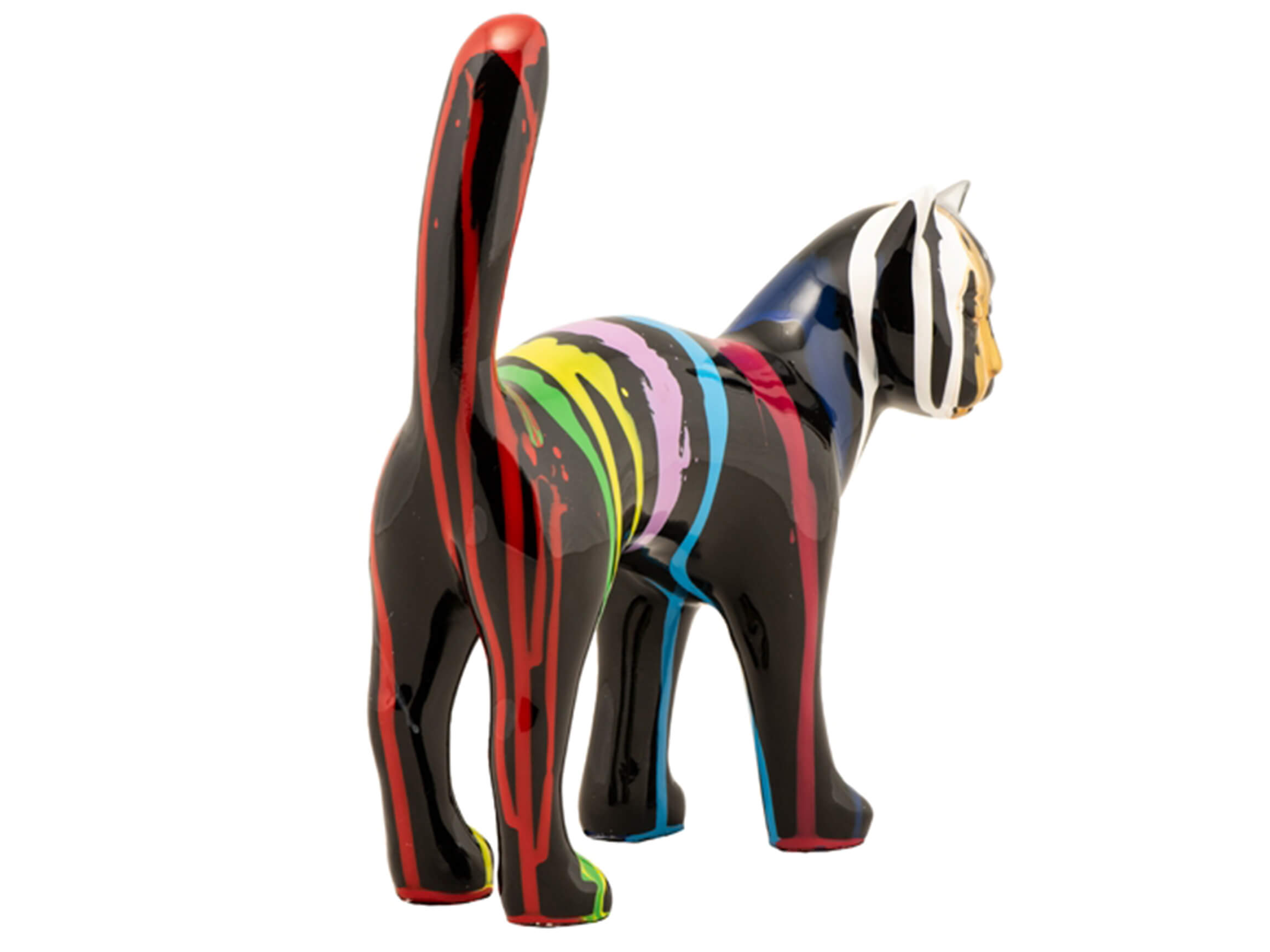 Skulptur Bunte Katze 3 image LAND