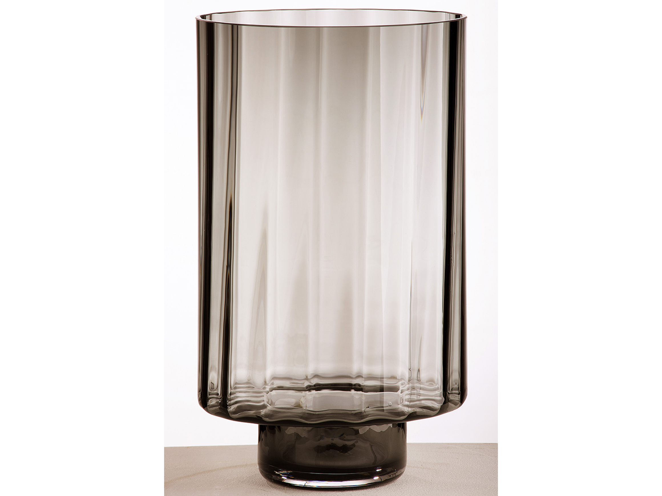 Gilde Windlicht Novus Rauchglas H: 30 cm  | Schubiger Möbel