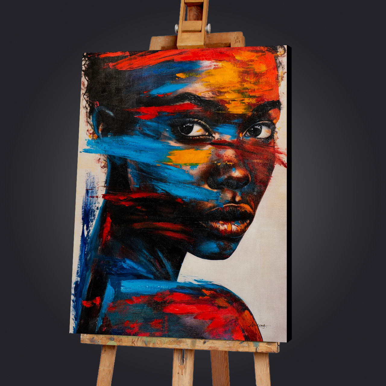 Gemälde-Beauty Behind Colours-image LAND
