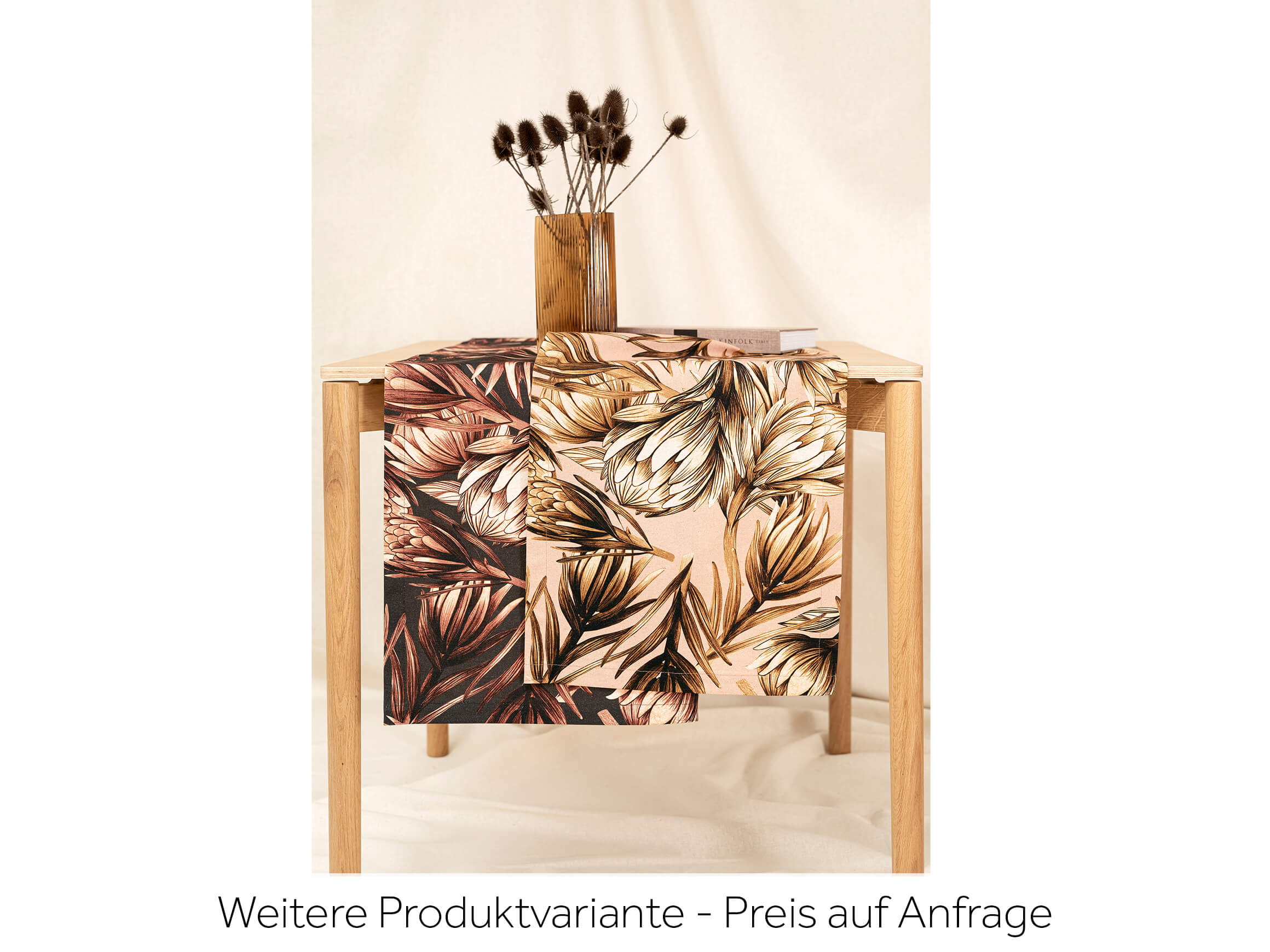 Chemin de table Protea Rose H : 145 cm Magma