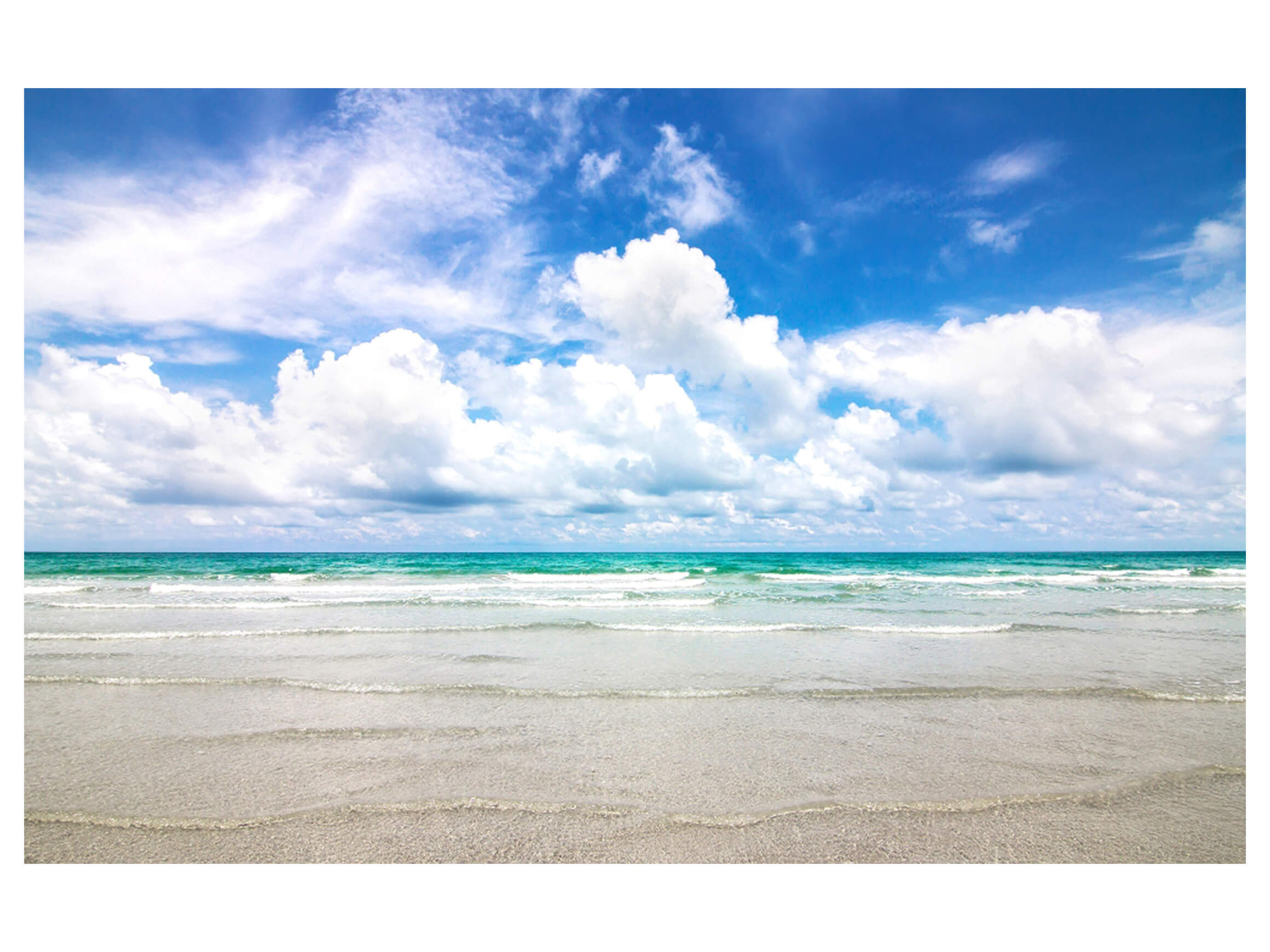 Digitaldruck auf Acrylglas Strand image LAND / Grösse: 150 x 100 cm