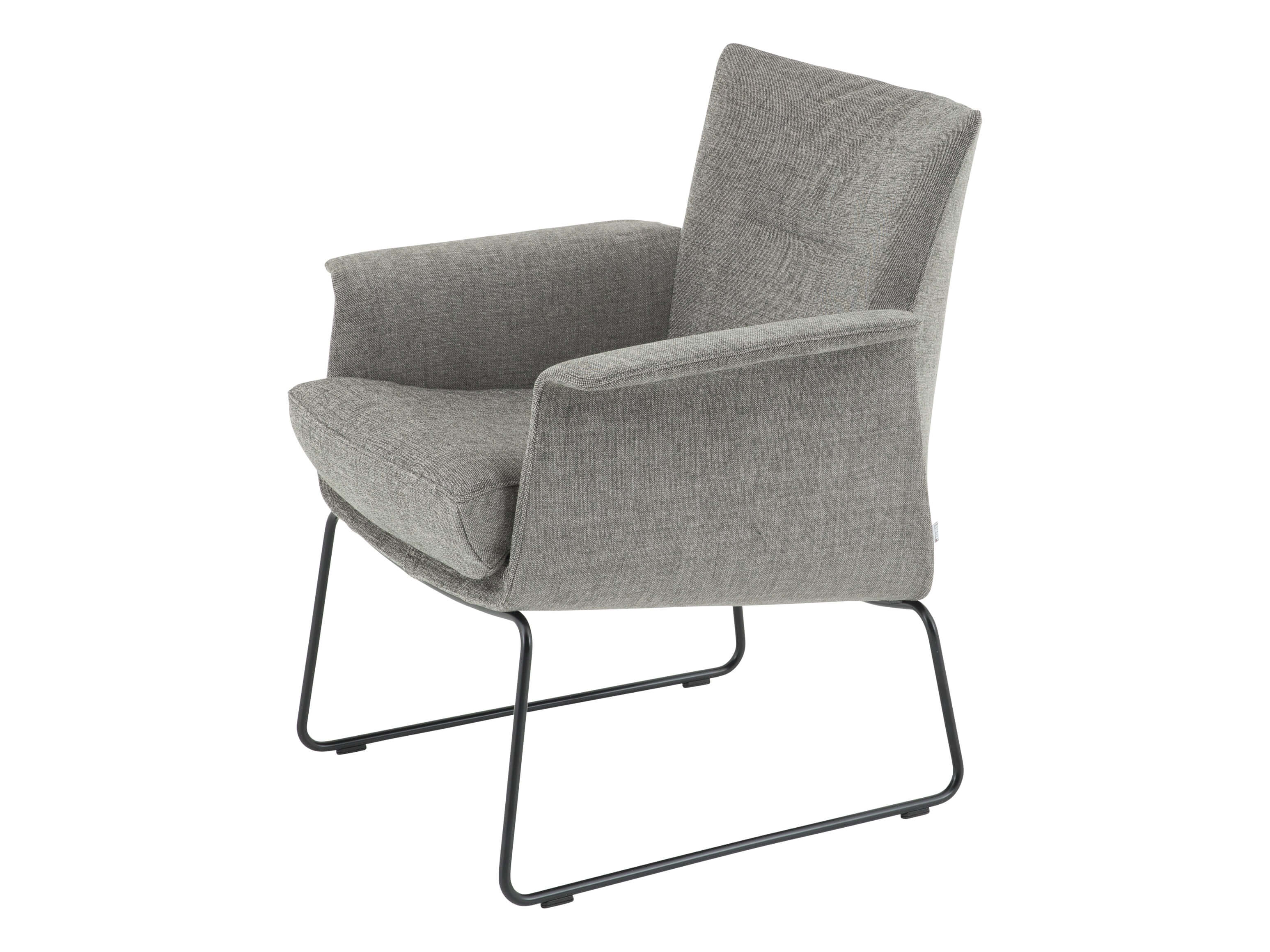 Sessel Aida, Stoff Galetti, Epoxy Schwarz, b 67 cm t 76 cm h 79 cm