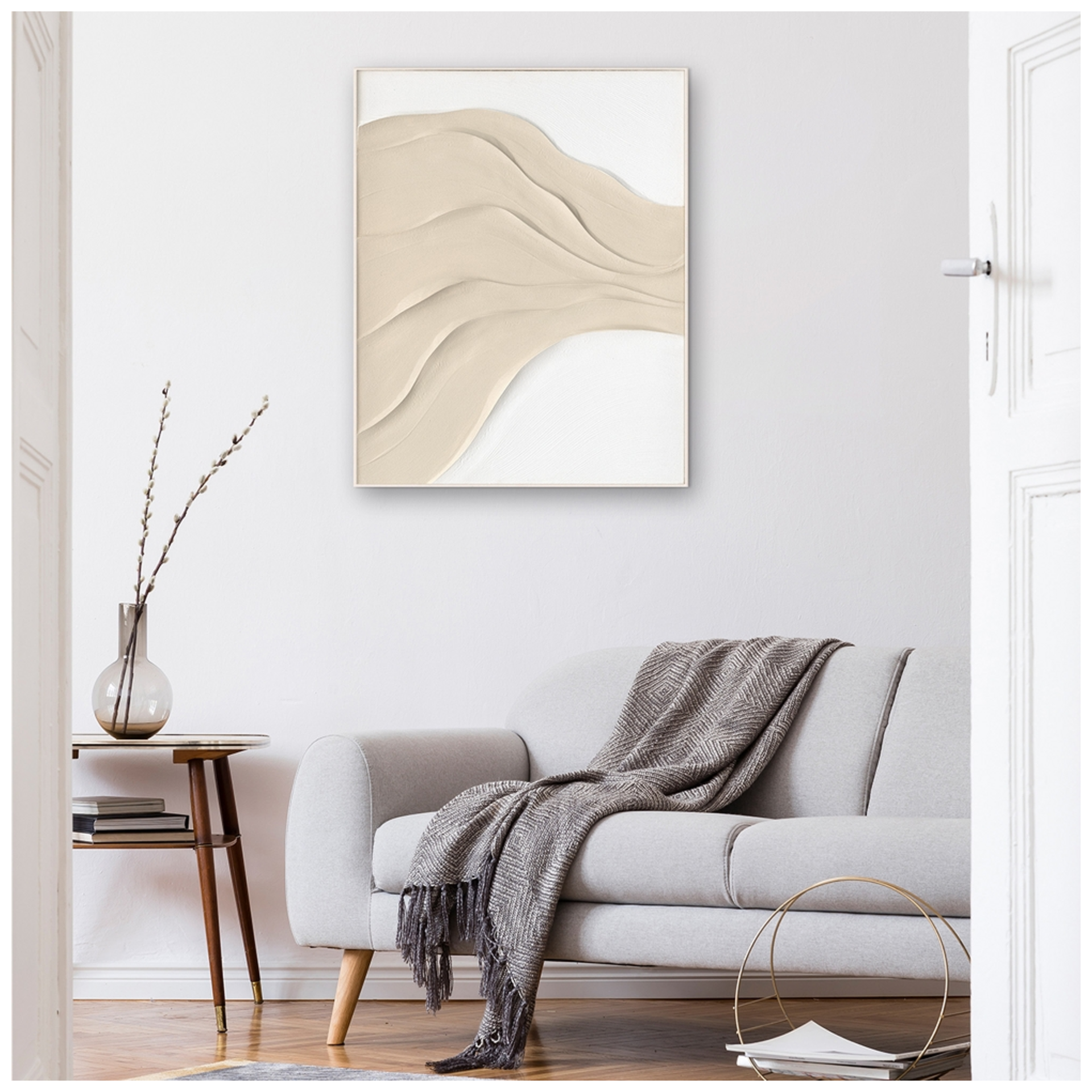 Bild Bright Sandy Waves image LAND / Grösse: 100 x 80 cm Bild Bright Sandy Waves image LAND / Grösse: 100 x 80 cm