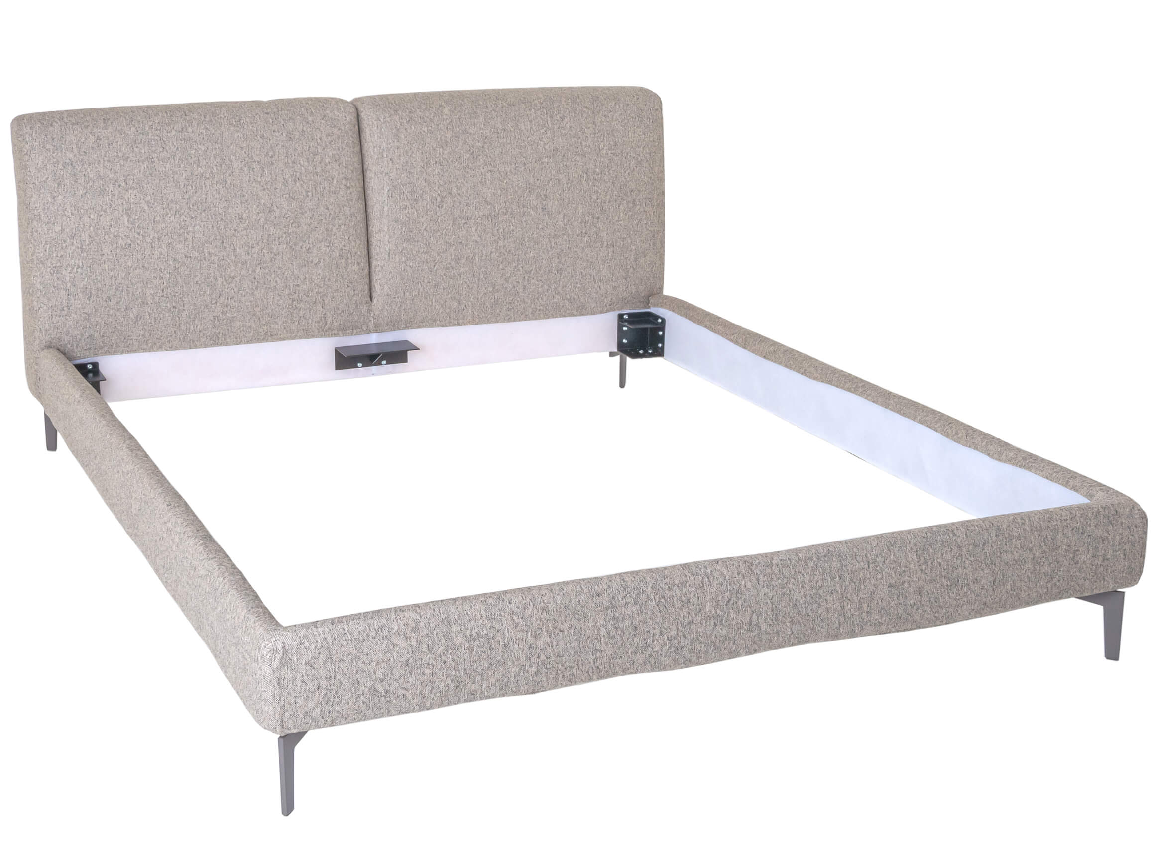 Bett Margot Novamobili / Farbe: Sabbia / Bezugsmaterial: Stoff