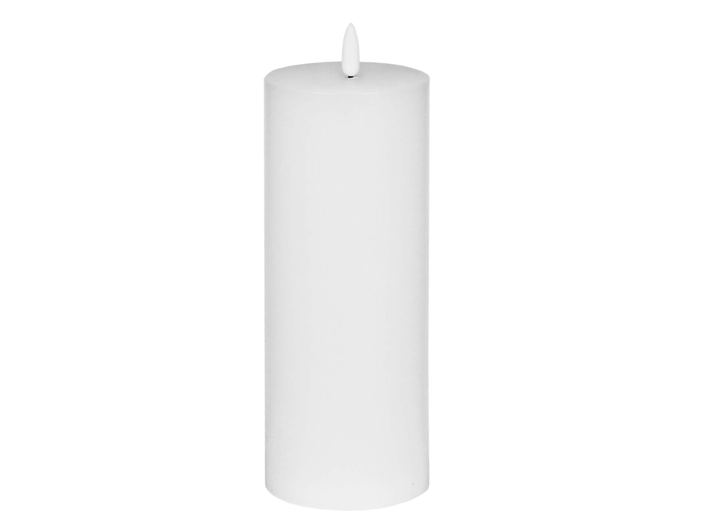 Kaheku LED Kerze Flaca Weiss H: 18 cm  | Schubiger Möbel