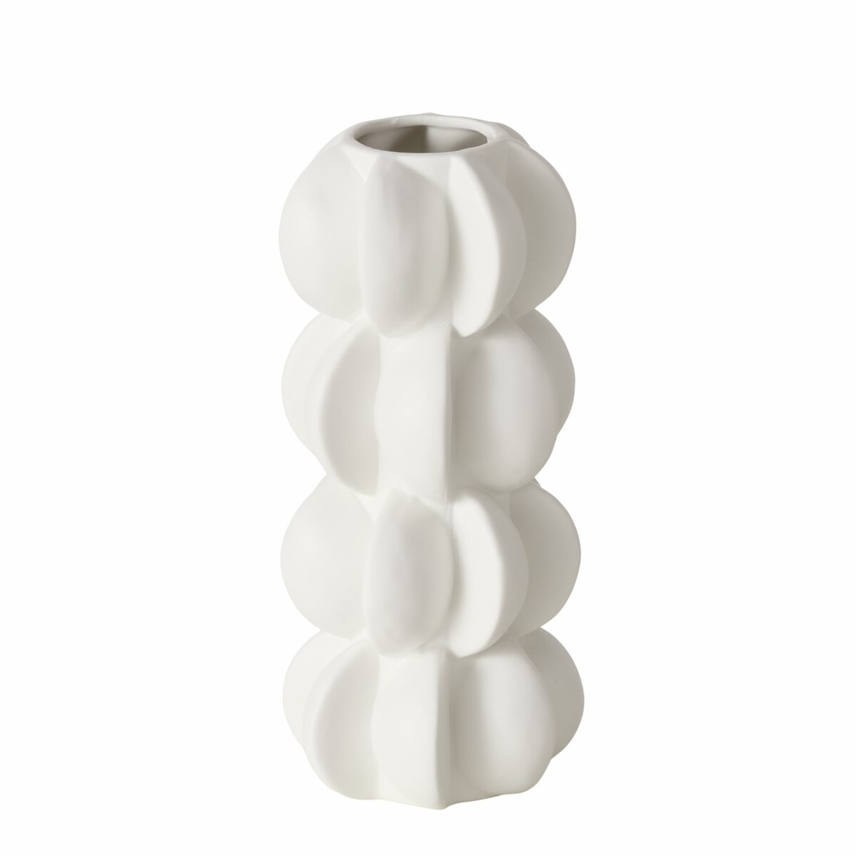 Vase Meritt, Porzellan, Weiss von Roomio