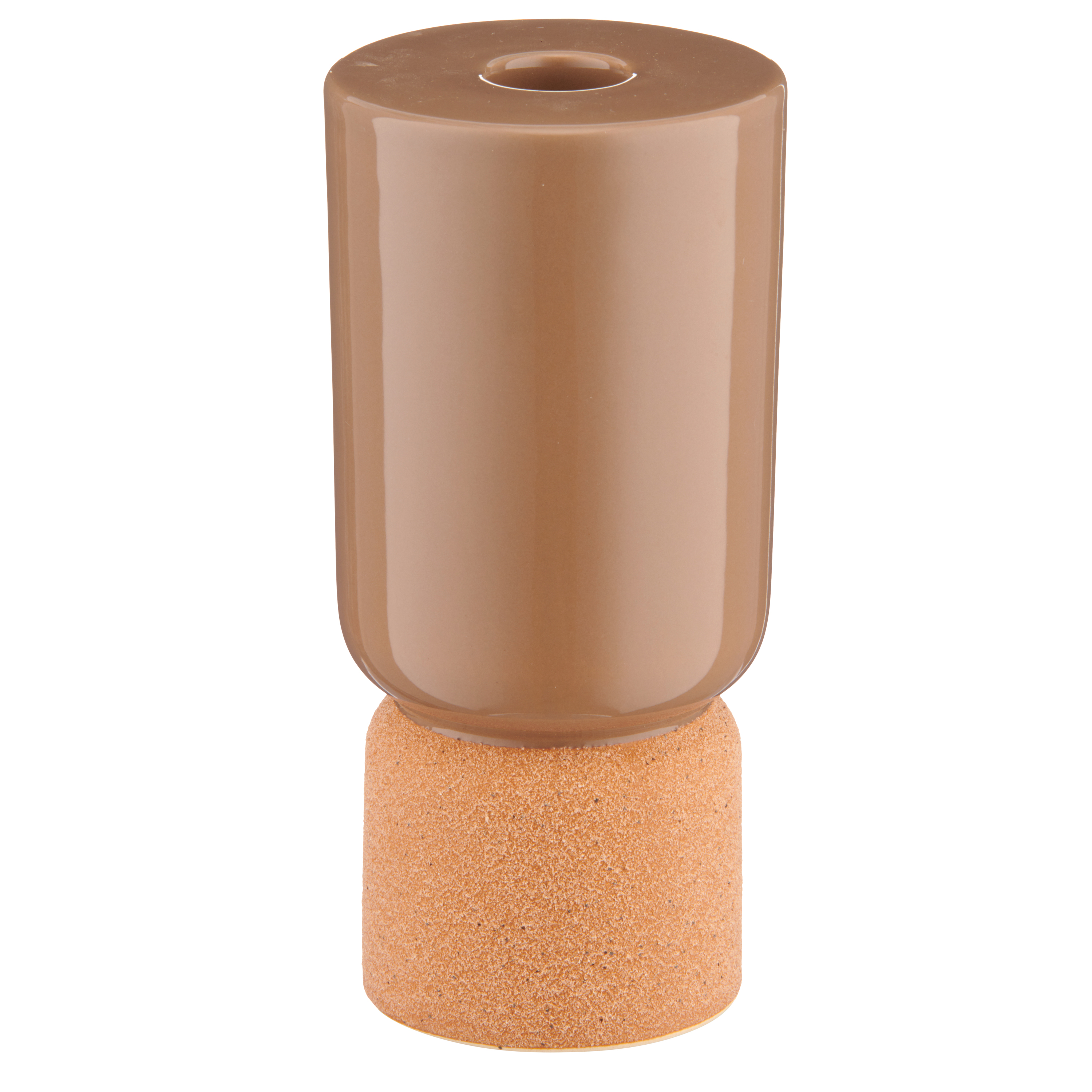 Kerzenständer Porzellan, Walnuss von Roomio