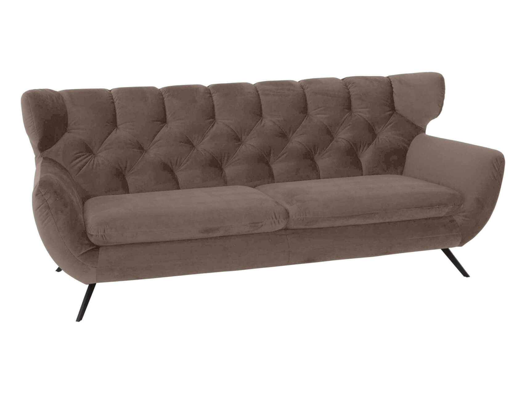 Sofa Sante fe Basic B: 225 cm Candy / Farbe: Elephant / Material: Leder Basic