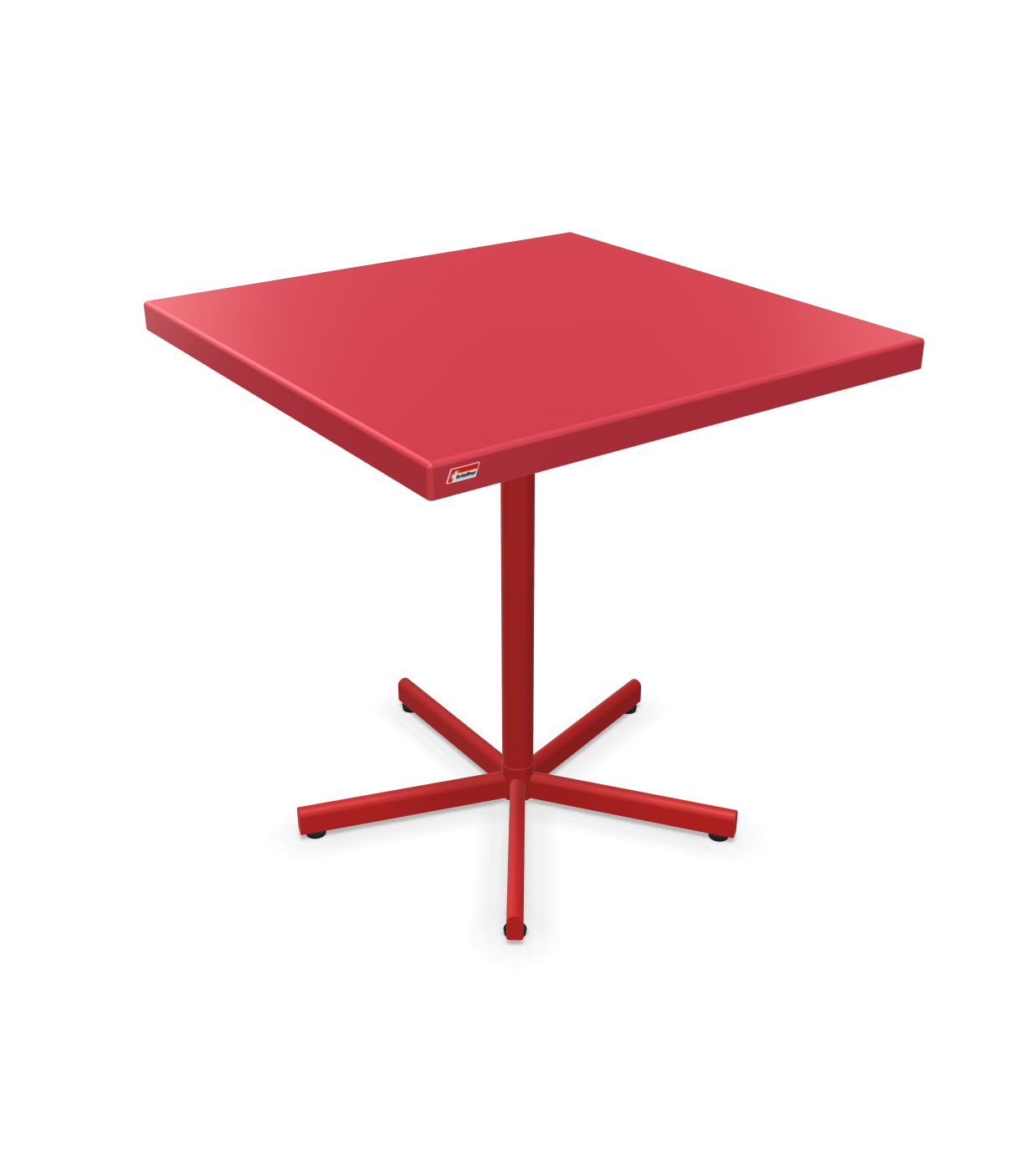 Schaffner Tisch Bodensee Quadratisch Rot | Schubiger Möbel