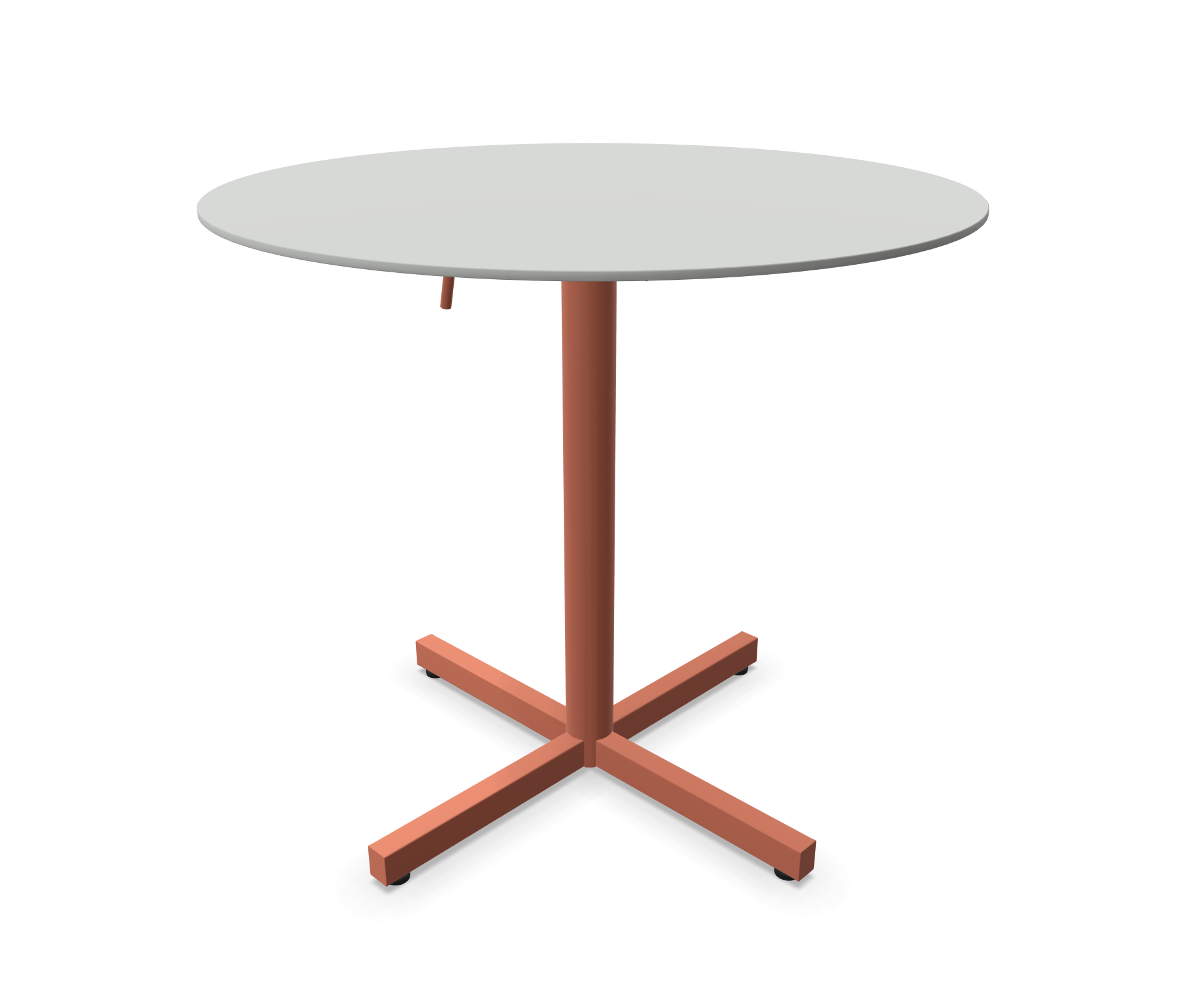 Gartentisch Luzern Rund von Schaffner / Farbe: Alusilber / Grösse: x cm