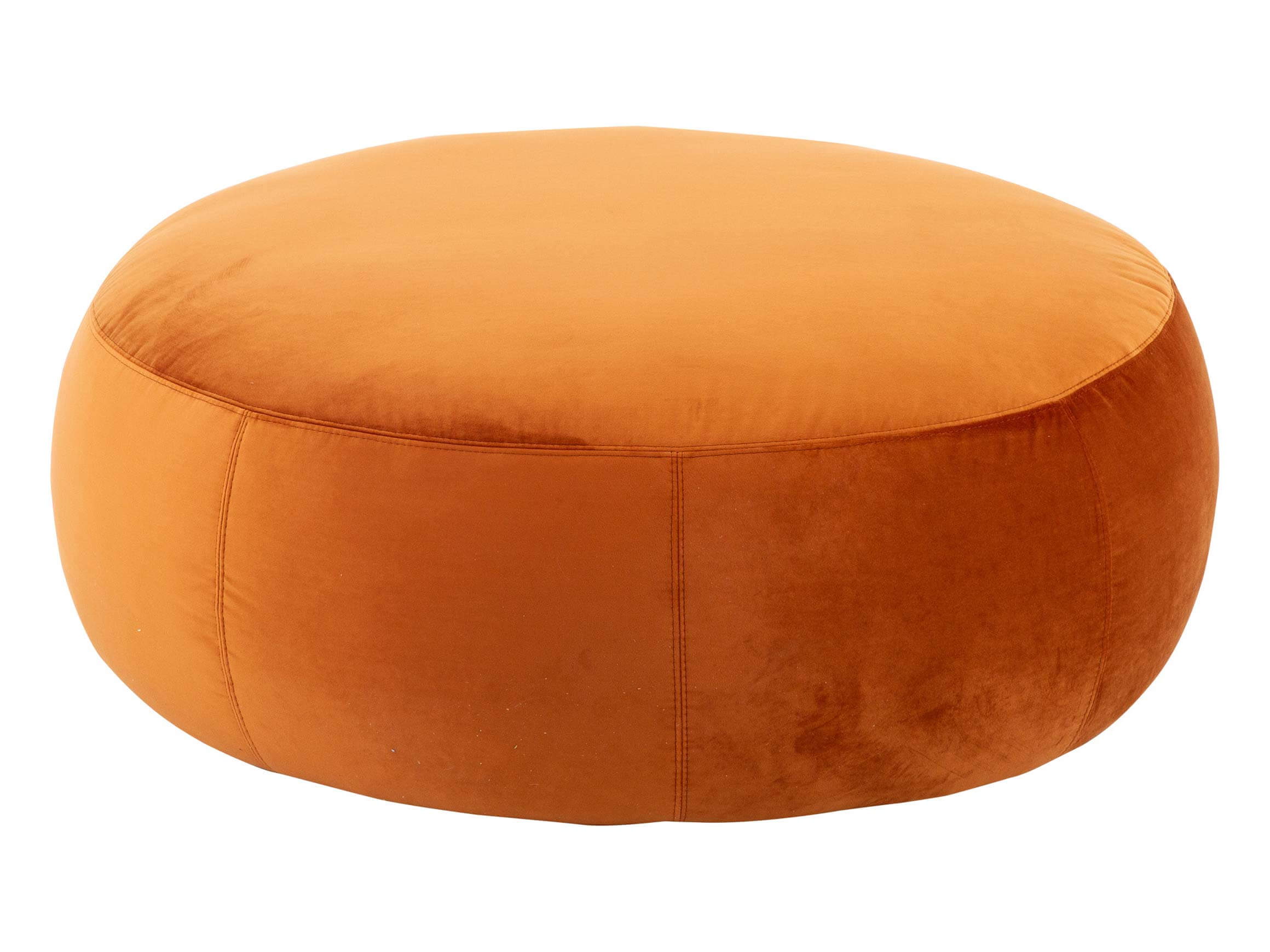 Hocker Annabelle Velvet D: 105 cm Candy / Farbe: Kupfer / Material: Stoff