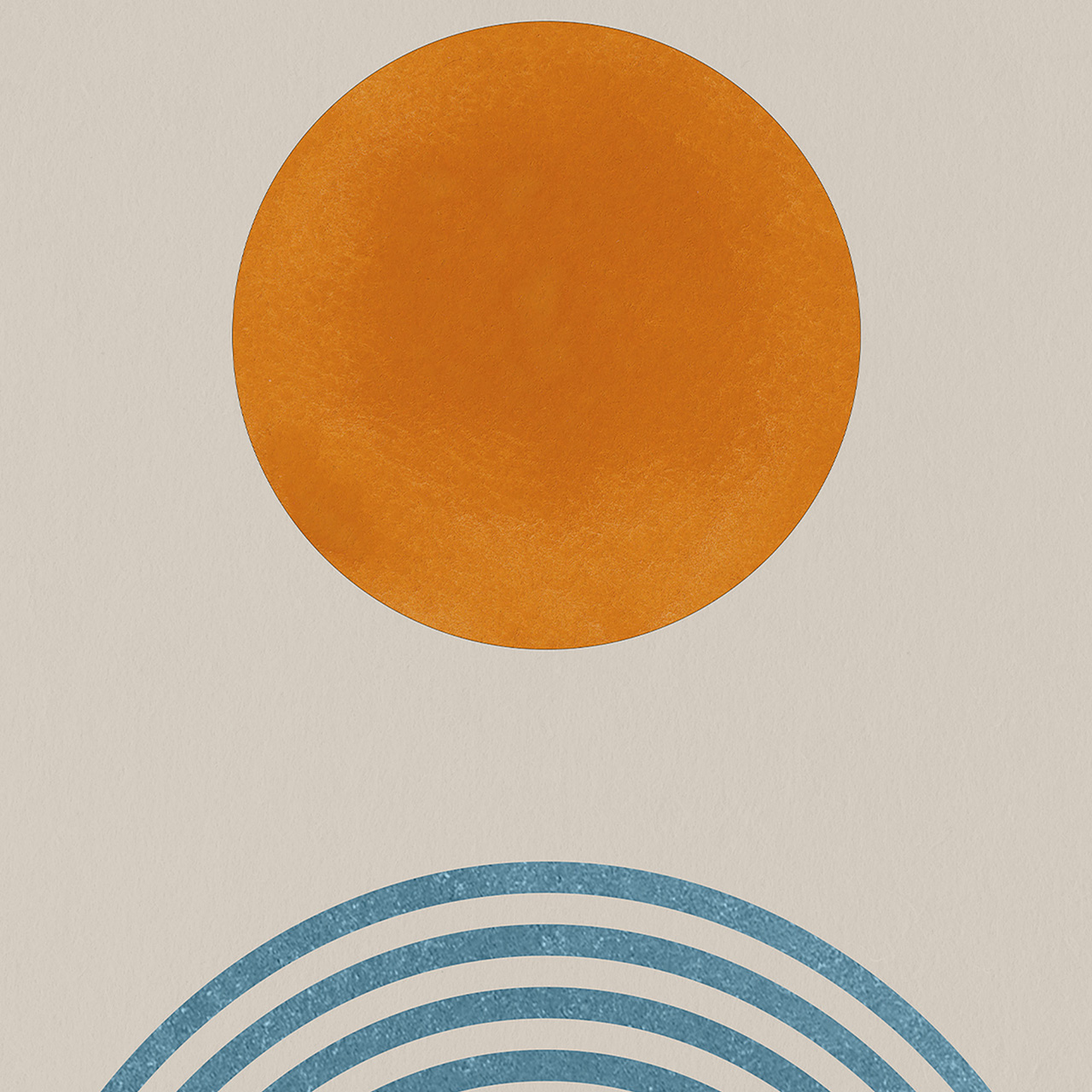 Canvas-Orange Dot-image LAND