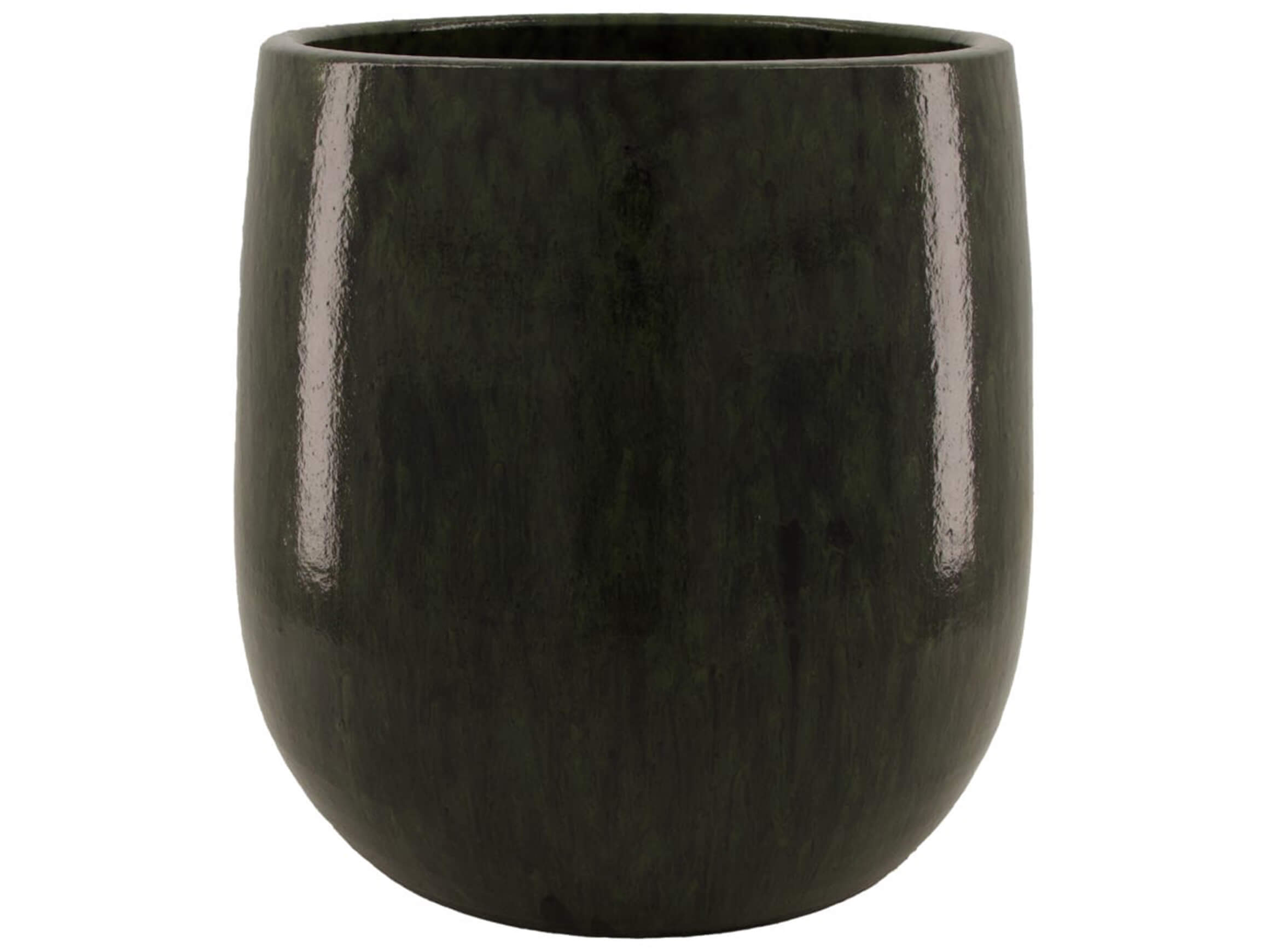 Pflanzgefäss Keramik Schwarz Grün D: 28 cm Decofinder