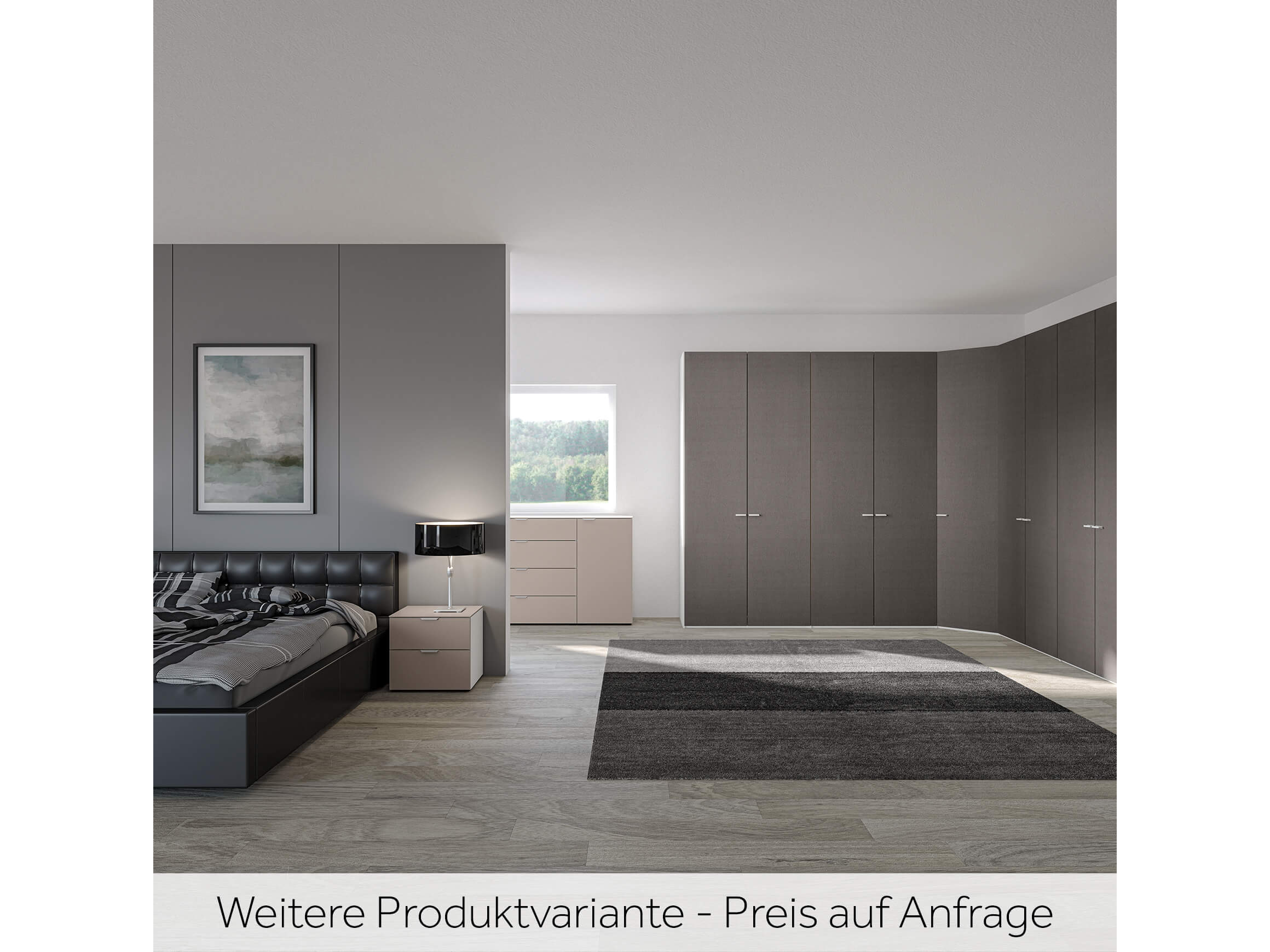 Nachttisch Typ 01 Jutzler / Farbe: Nougat Schwarz