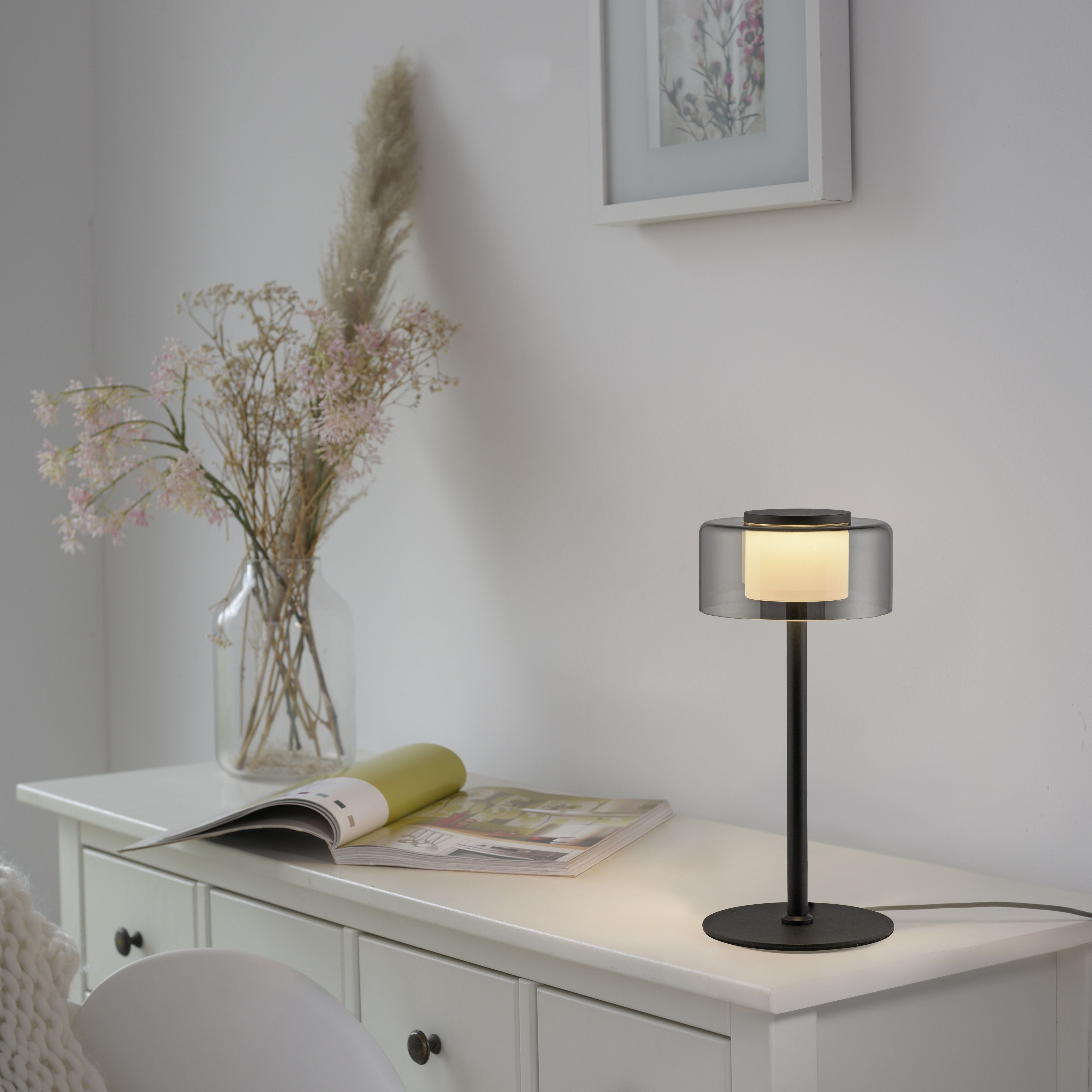 Tischlampe Eclipse Glow H: 33 cm Ribaglob