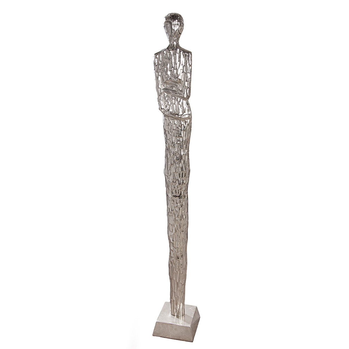 Gilde Figur Frau, Salvina, Aluminium, Gold H: 156 cm  | Schubiger Möbel