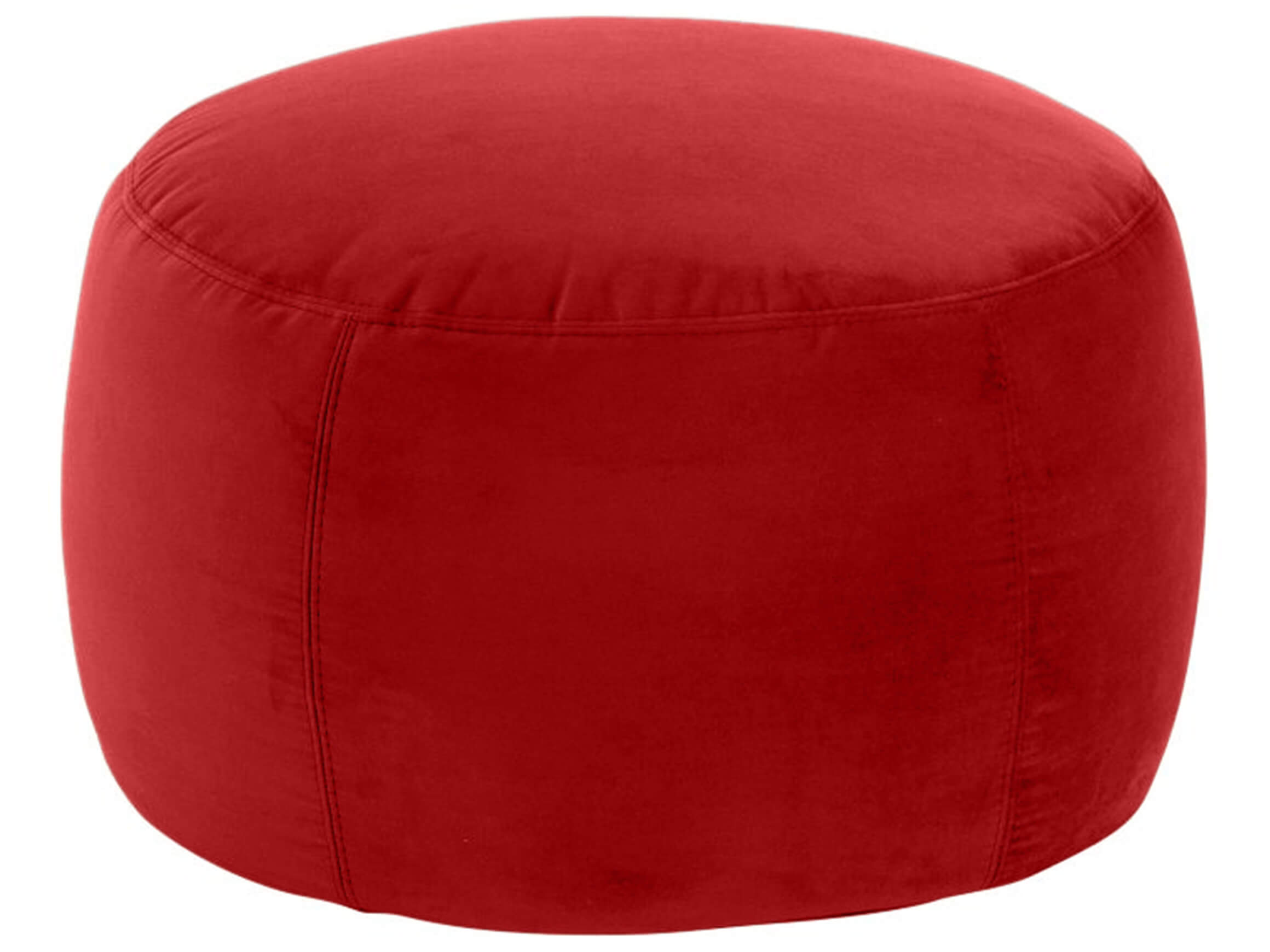 Annabelle Velvet stool D: 60 cm Candy / Colour: Red / Material: Fabric