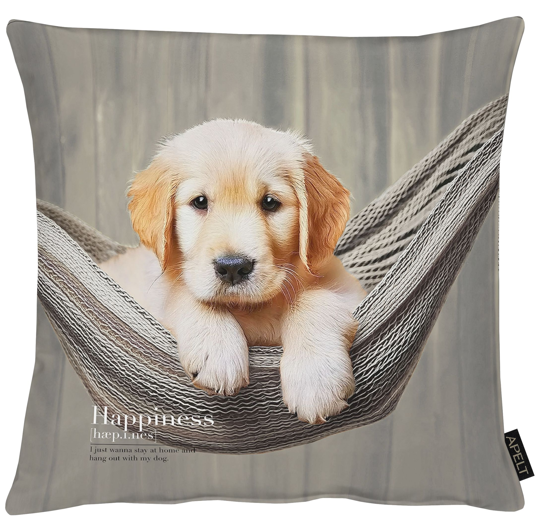 Apelt Kissenhülle Buddy Taupe 45x45 cm Braun | Schubiger Möbel