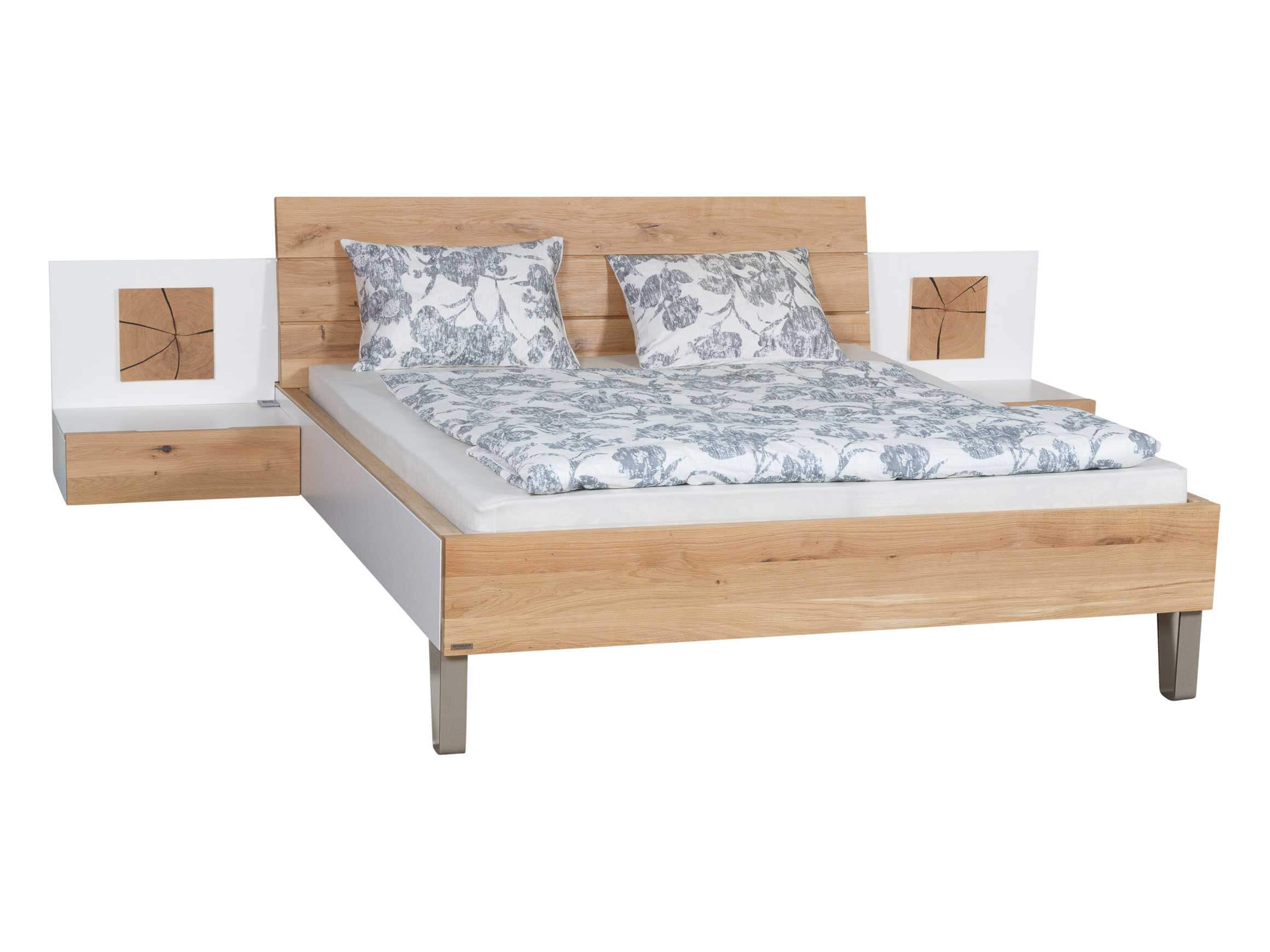 Bett Chamonix von Thielemeyer, Bettseiten weiss