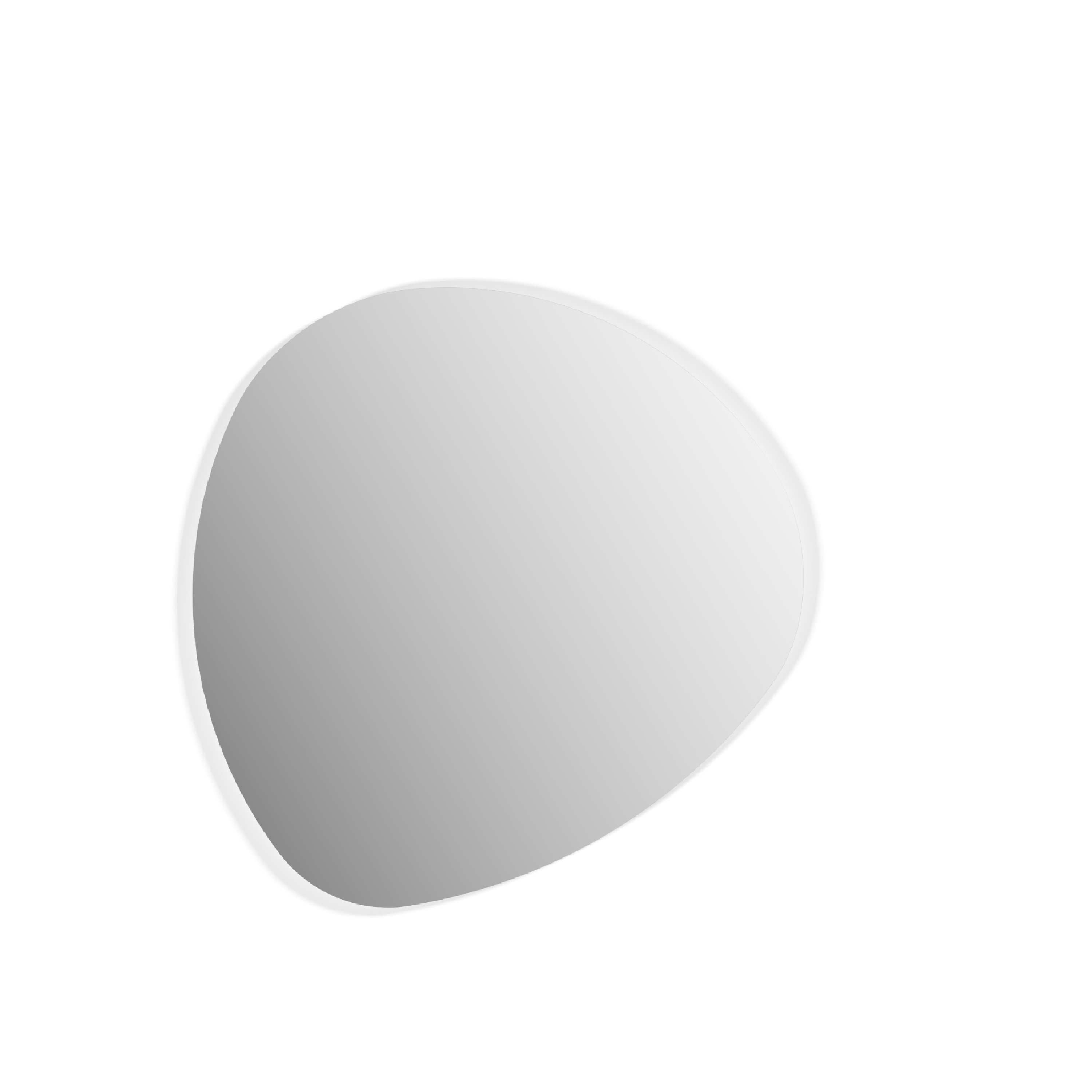 Spiegel Pebble Smoked 90x90 cm von Sonorous