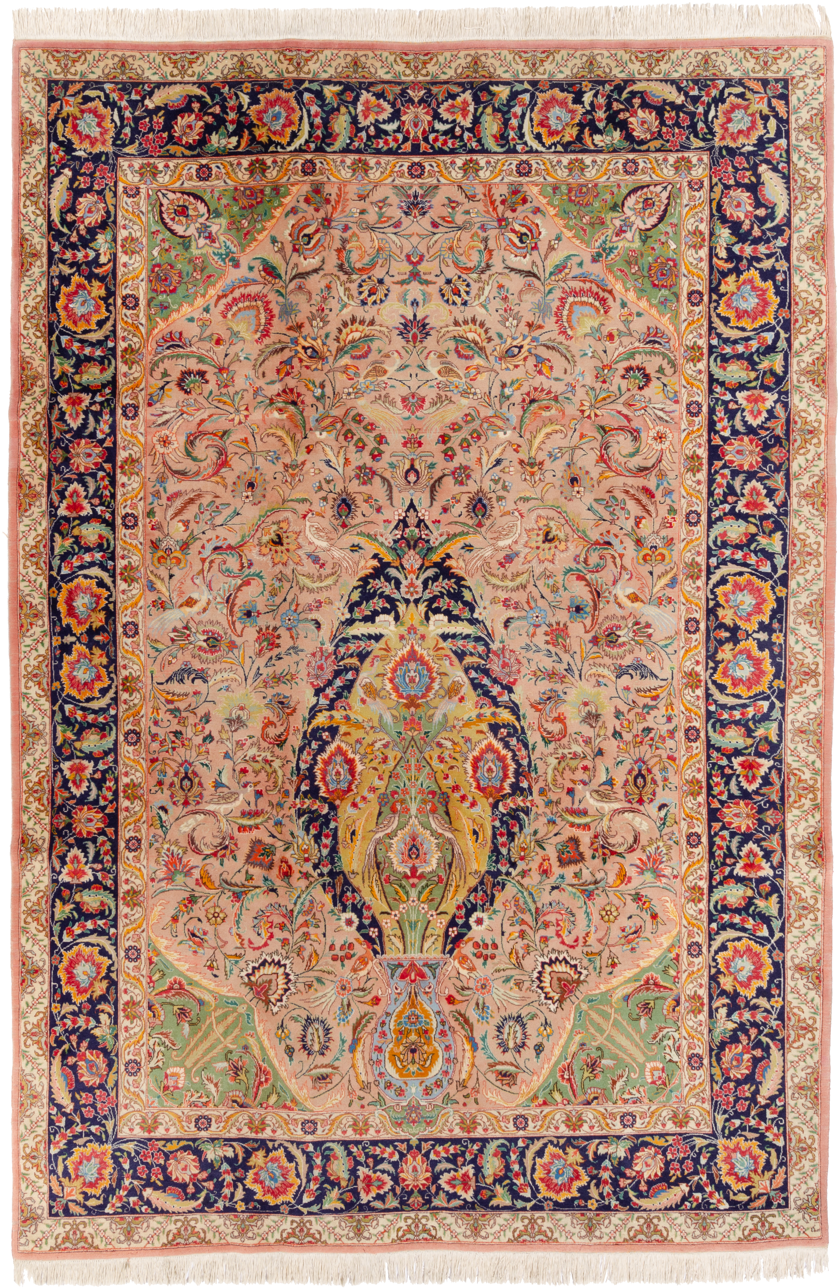 Klassischer Teppich Täbriz Negra / Farbe: Creme