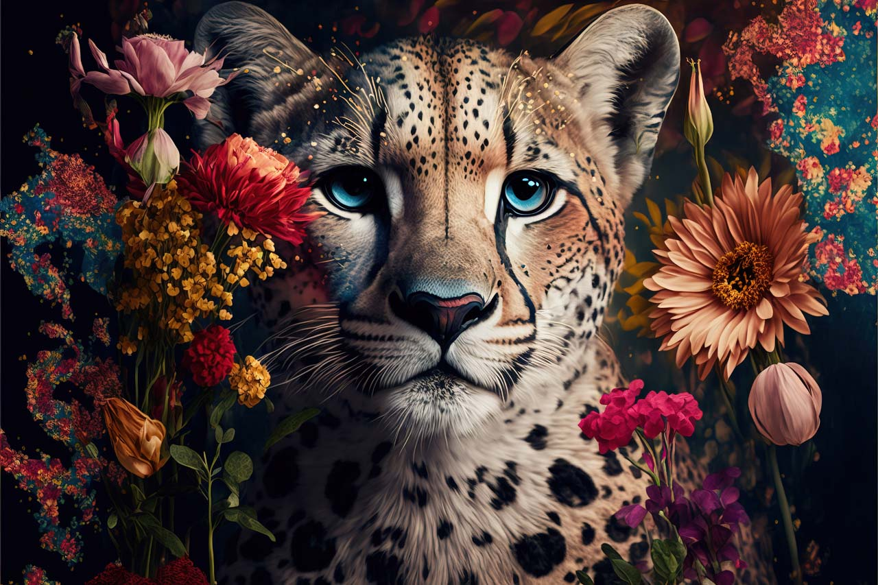 Canvas-Leo Flowers-image LAND