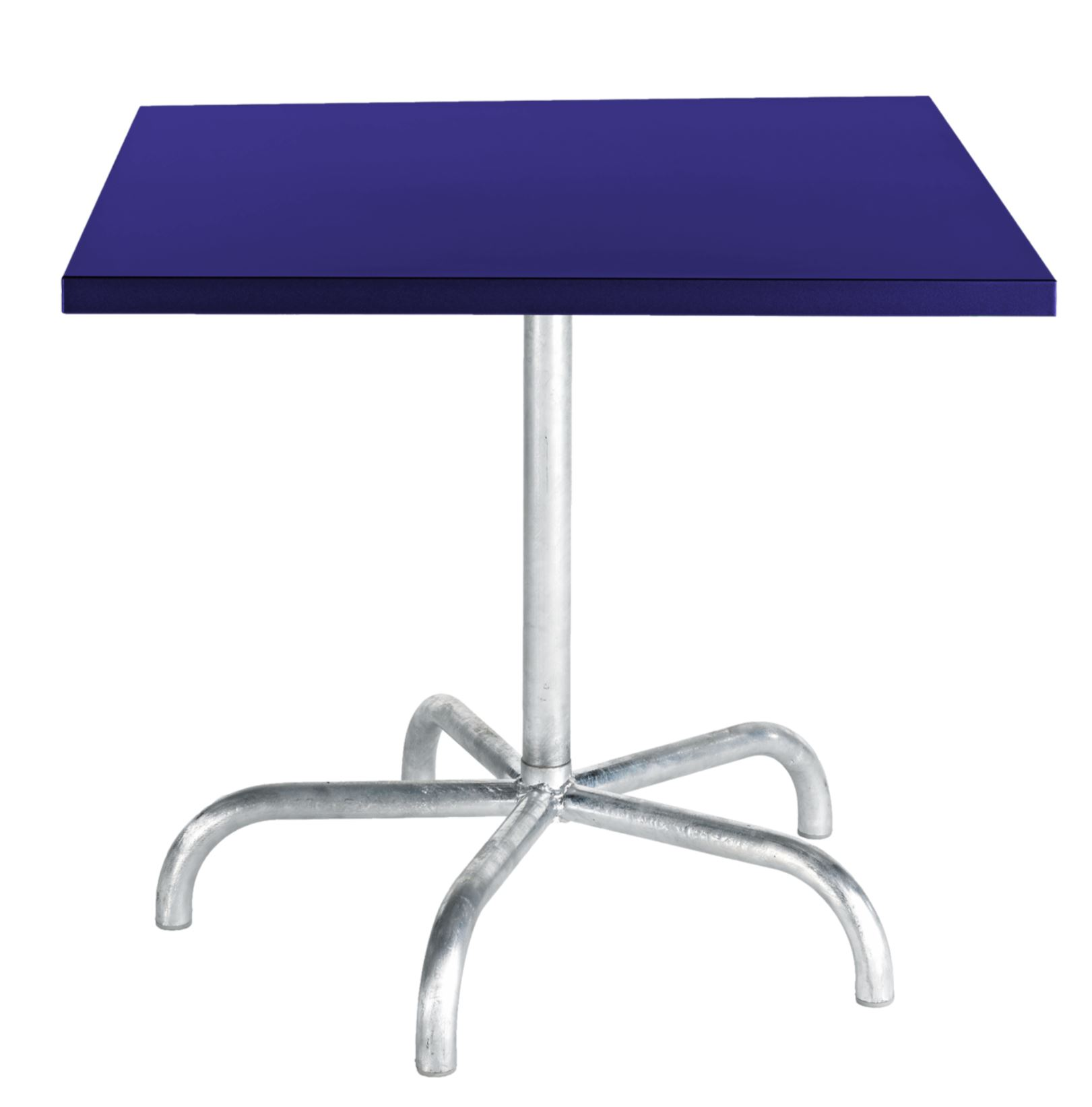 Metalltisch Säntis Quadratisch von Schaffner / Farbe: Kobaltblau / Grösse: 80 x 80 cm