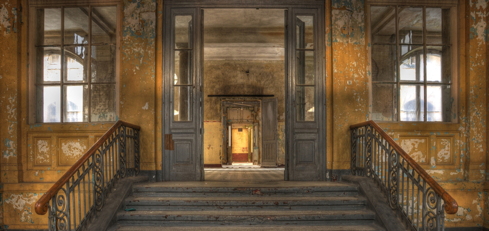 Alubild-Lost Place Treppe 3-image LAND
