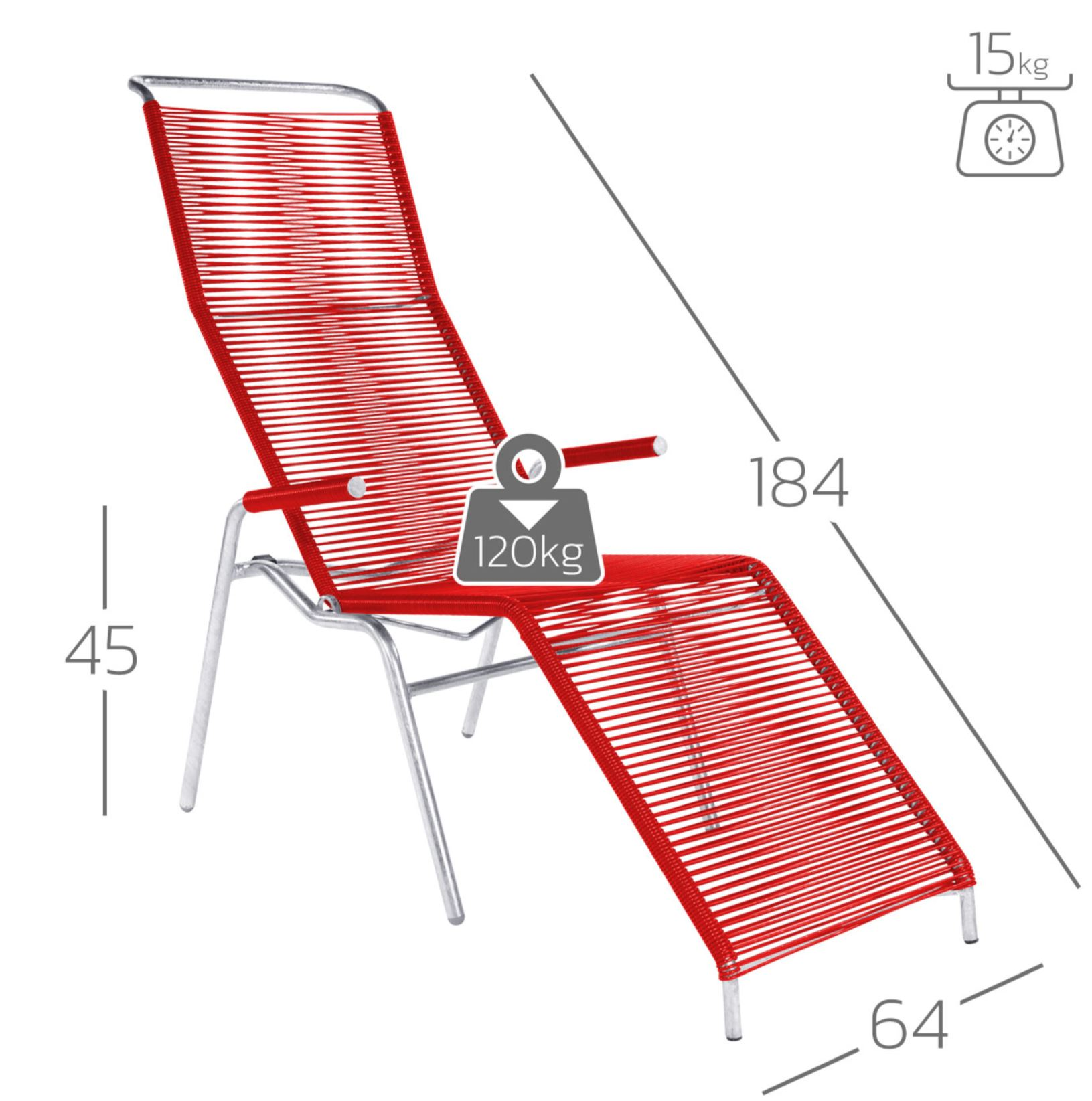Spaghetti-Liege Säntis Schaffner / Farbe: Anthrazit