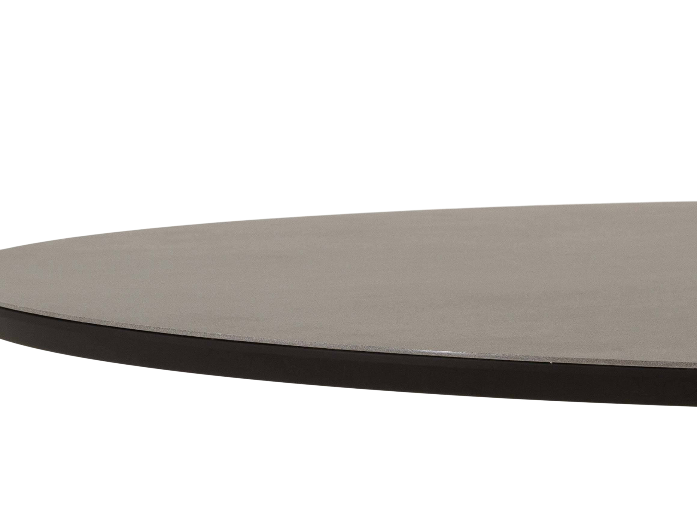 Esstisch Lima von Brees, Grau, Gestell Edelstahl, Oval,