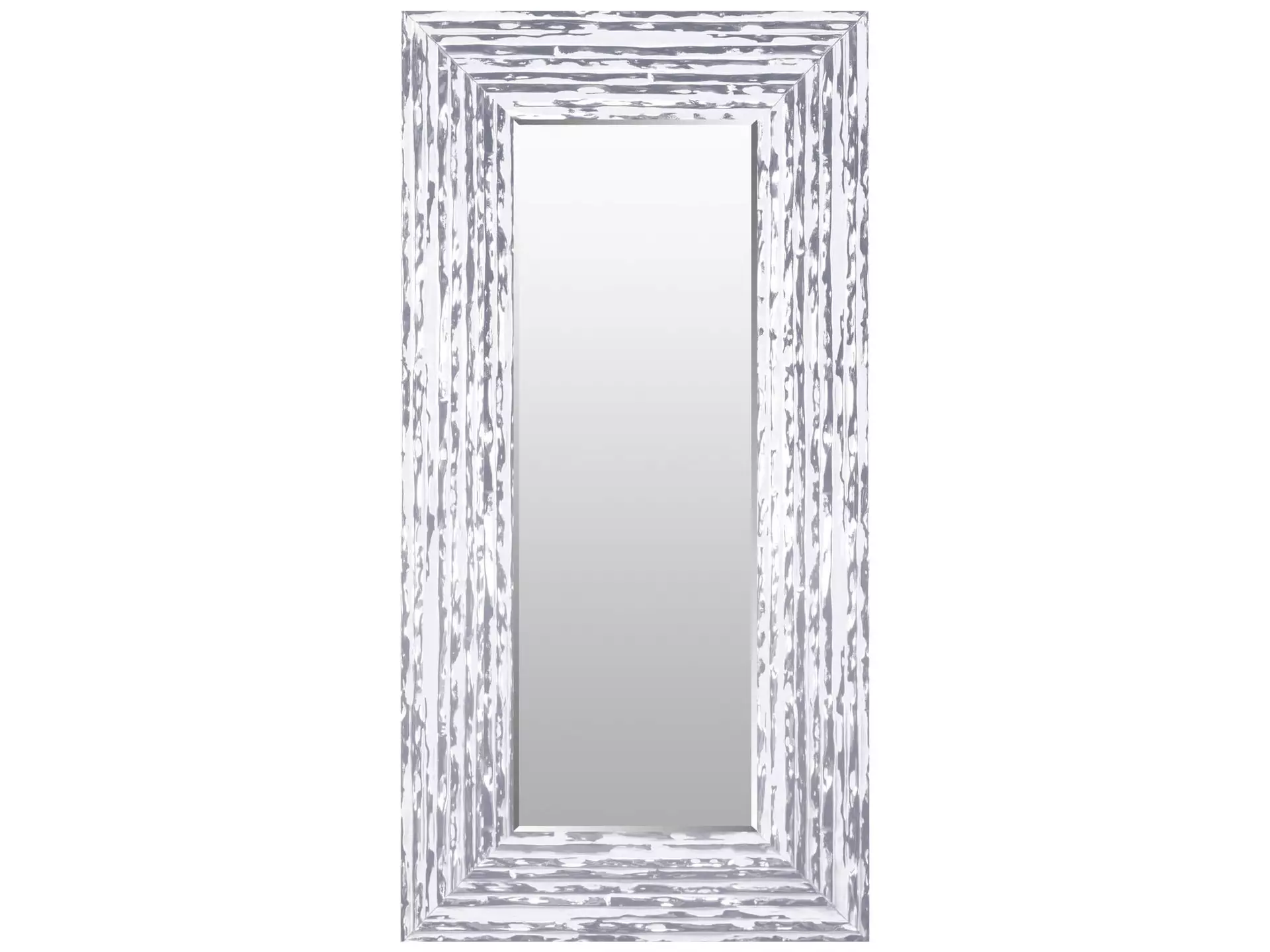 Spiegel Charly Silber-Weiss Len-Fra/ Farbe: Silber / Masse (BxH) :62,00x152,00 cm